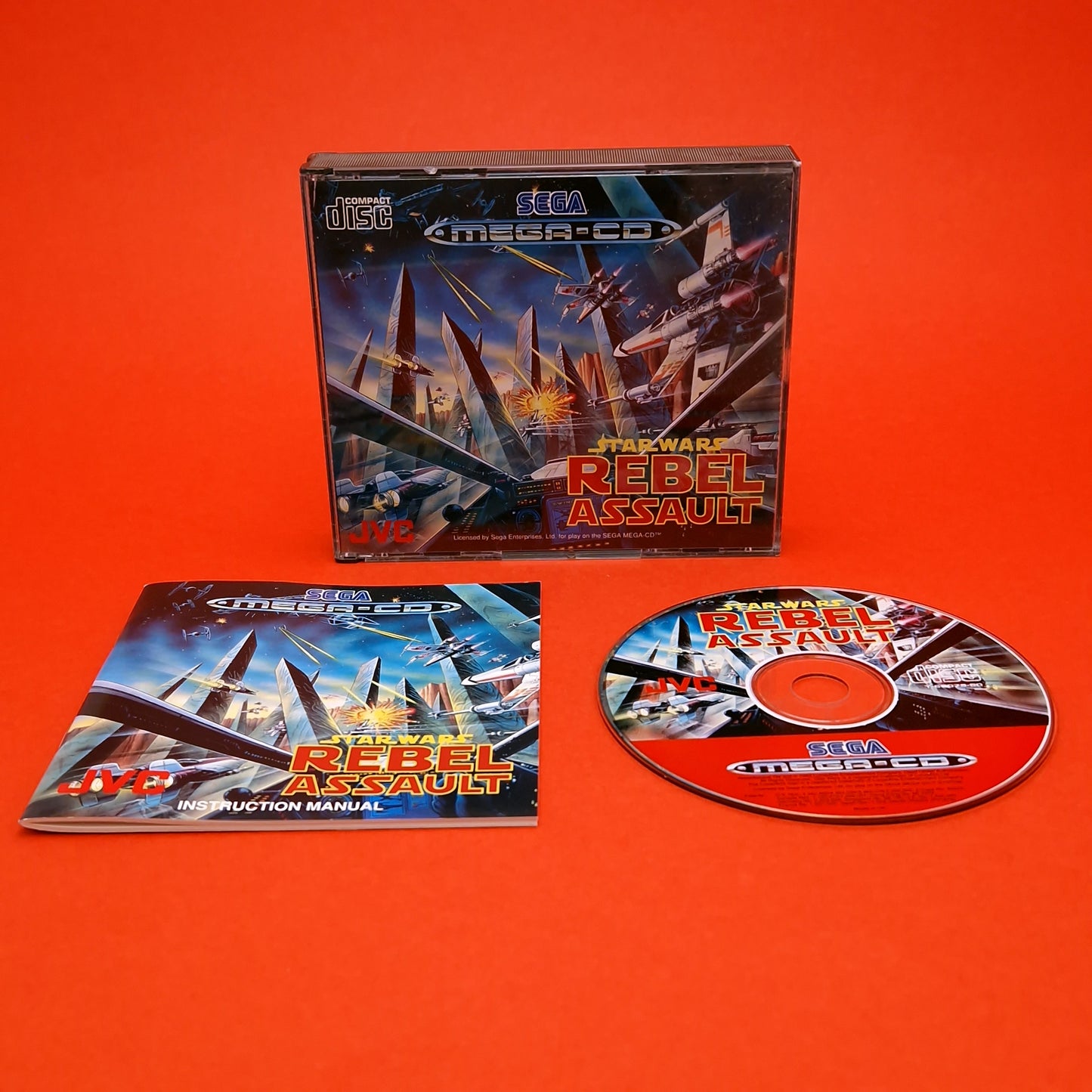 SEGA MEGA-CD ☆ STAR WARS REBEL ASSAULT ☆ Vintage Retro Game Boxed & Complete PAL