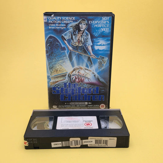 VHS Video ☆ THE STEPFORD CHILDREN ☆ 15 Cert Big Box Ex-Rental Vintage Tape