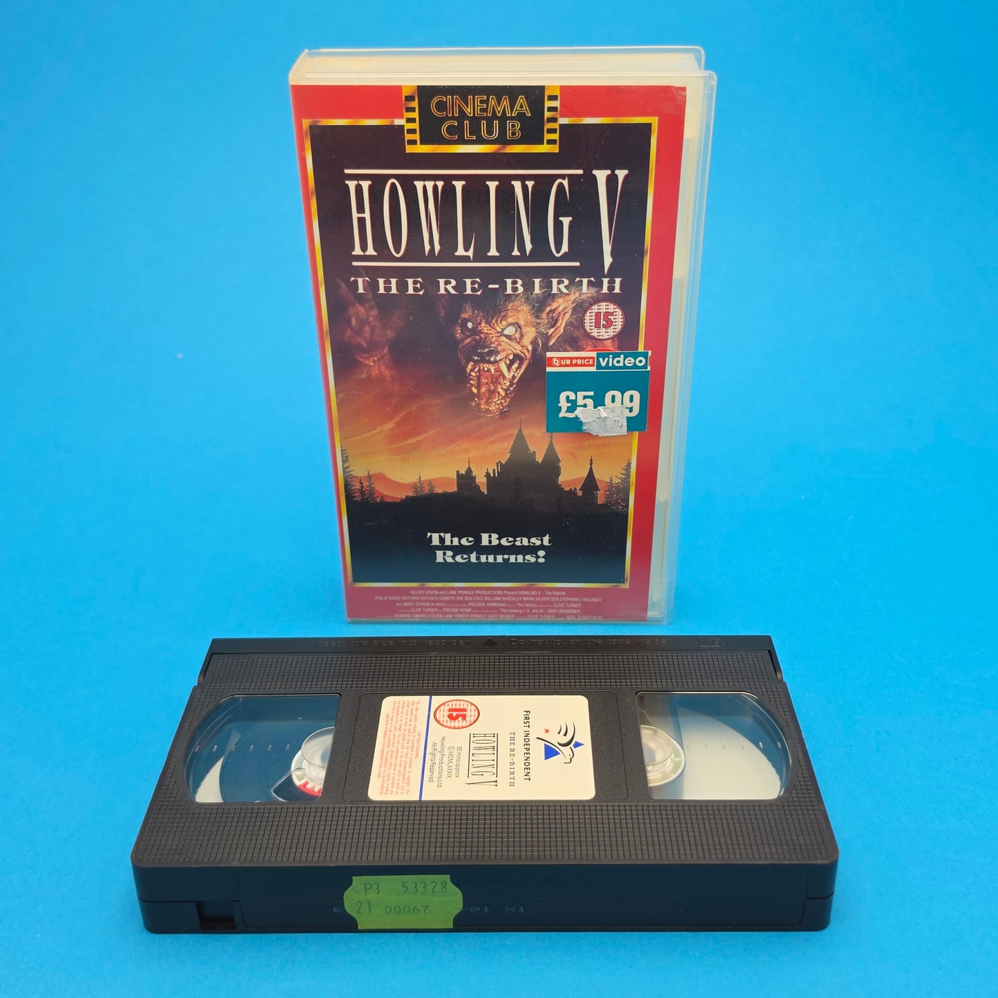 VHS Video ☆ THE HOWLING V The Re-Birth ☆ 15 Cert Vintage Tape Cinema Club