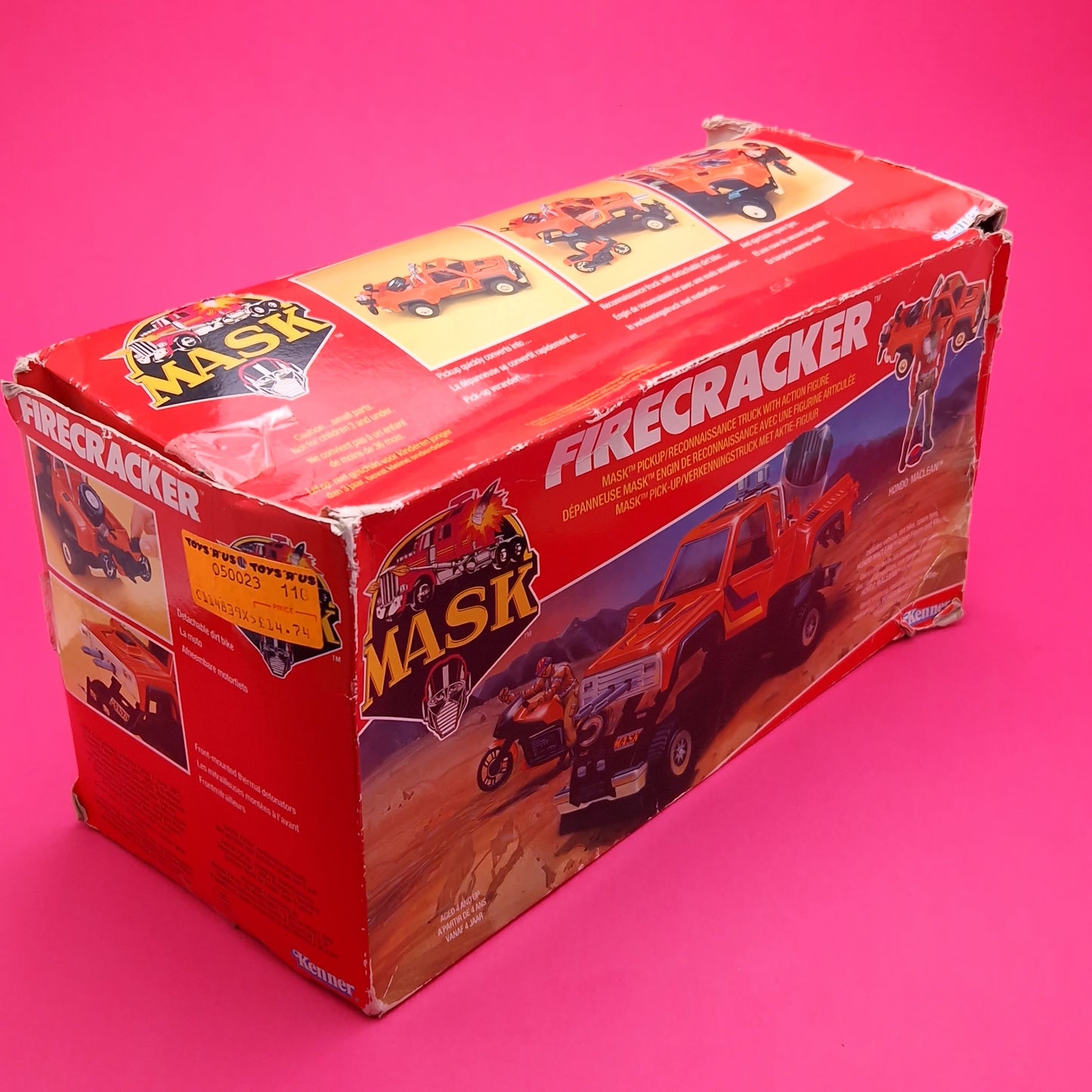 M.A.S.K ☆ FIRECRACKER HONDO MCLEAN Figure Vehicle ☆ BOXED Vintage Kenner 80s