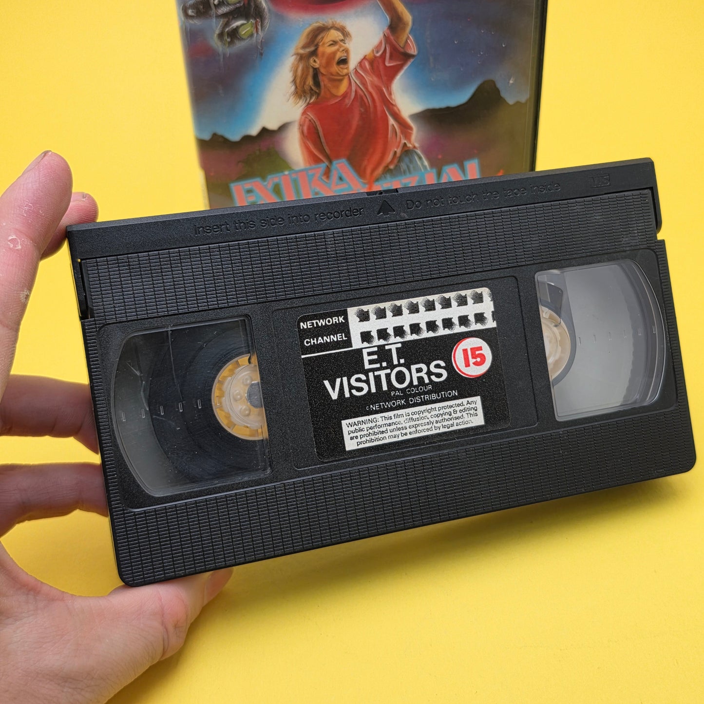 VHS Video ☆ EXTRA TERRESTRIAL VISITORS  1987 ☆ 15 Cert Vintage Ex Rental Big Box