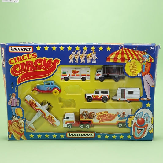 MATCHBOX ☆ CIRCUS CIRCUS GIFT SET cars ☆ Vintage Matchbox 90s Boxed
