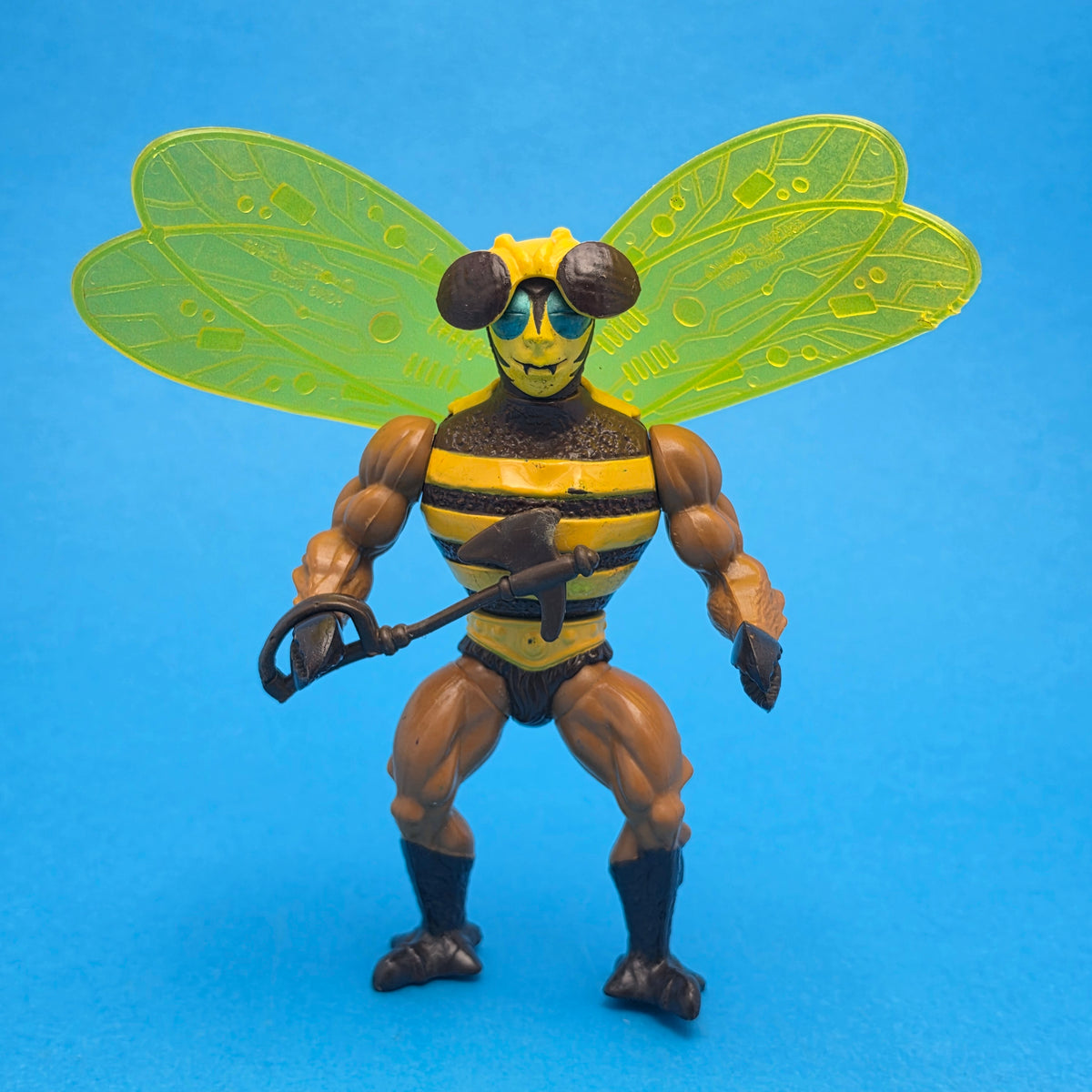 MASTERS OF THE UNIVERSE ☆ BUZZ OFF Complete Vintage Figure ☆ MOTU 80s Mattel