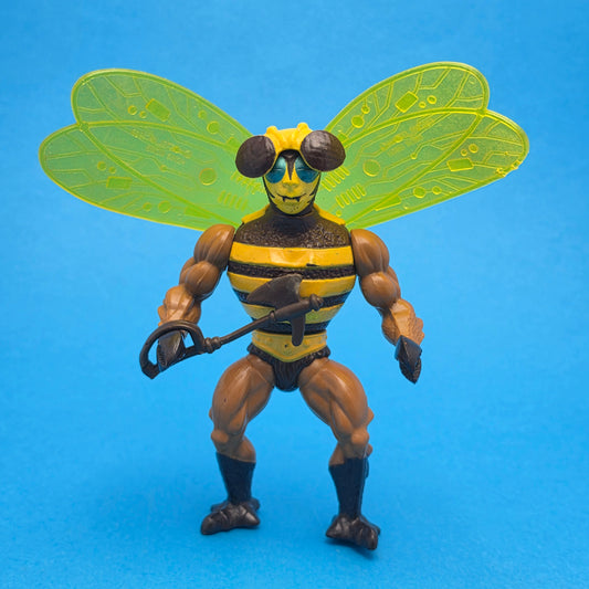 MASTERS OF THE UNIVERSE ☆ BUZZ OFF Complete Vintage Figure ☆ MOTU 80s Mattel