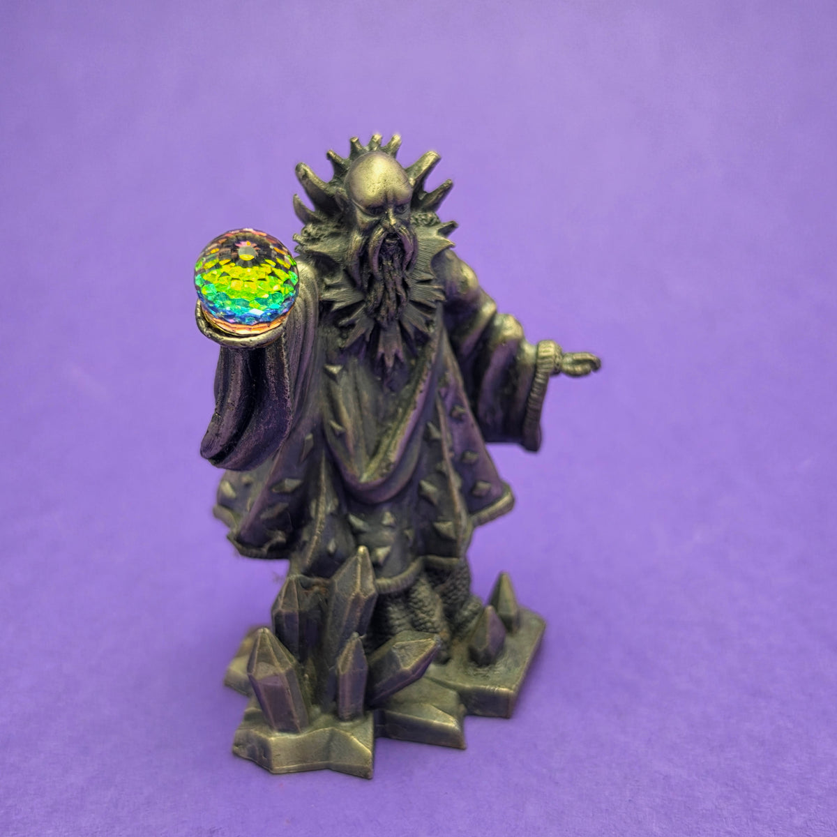 MYTH AND MAGIC ☆ THE WIZARD OF WINTER Statue Metal Figure ☆ Loose Mark Locker