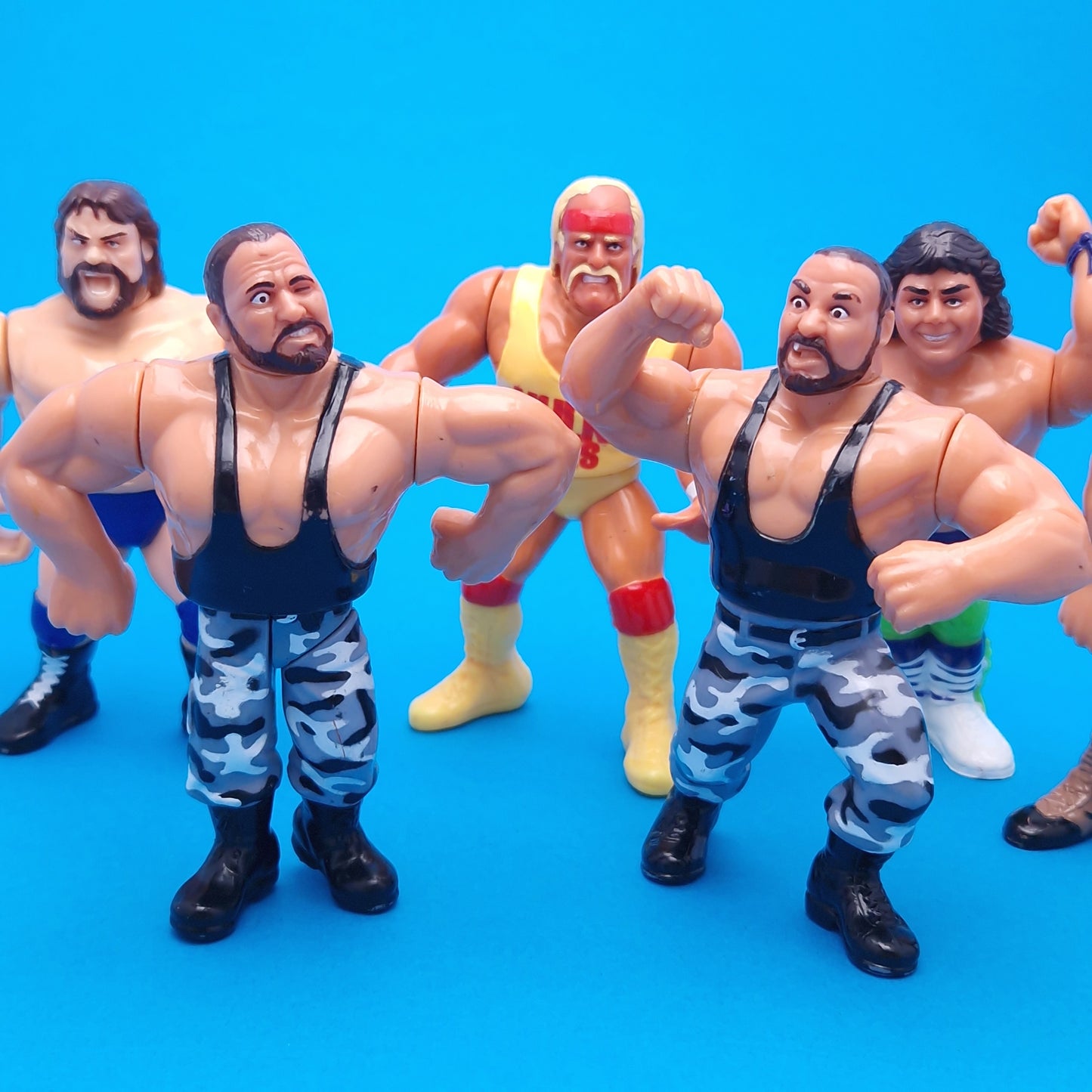 WWF HASBRO ☆ 7x Bundle JAKE DIBASE HULK HACKSAW Others Vintage Wrestling Figure ☆ Original 90s