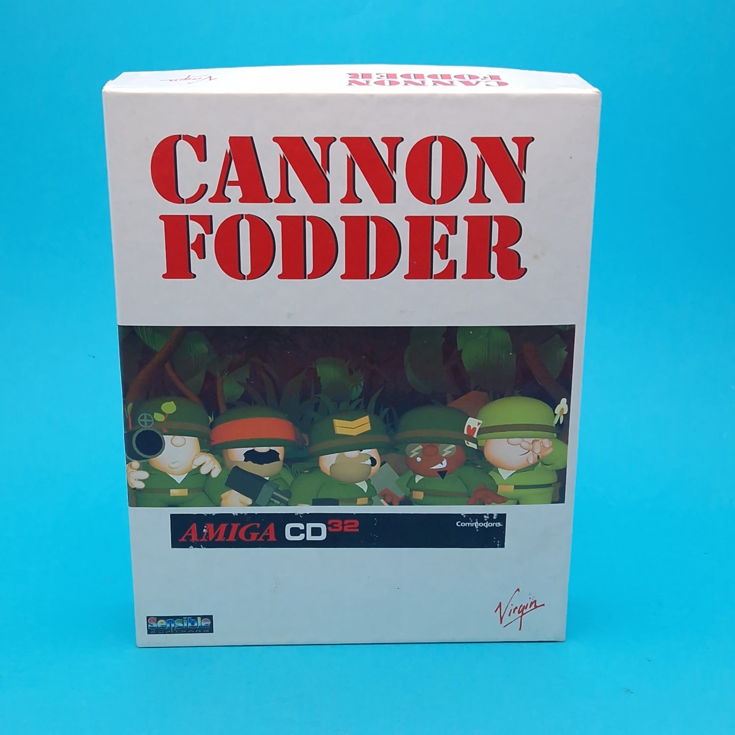 AMIGA CD32 ☆ CANNON FODDER ☆ BIG BOX BOXED Vintage Retro Game Commodore 90s