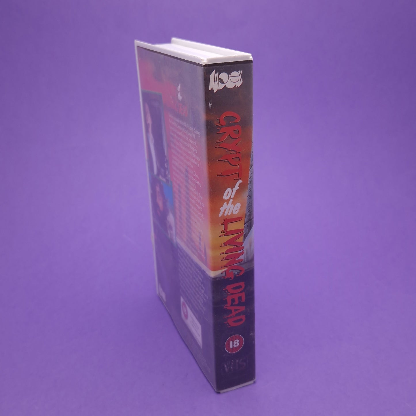 VHS Video ☆ CRYPT OF THE LIVING DEAD ☆ 80s Horror Big Box Ex Rental Vintage 18 cert