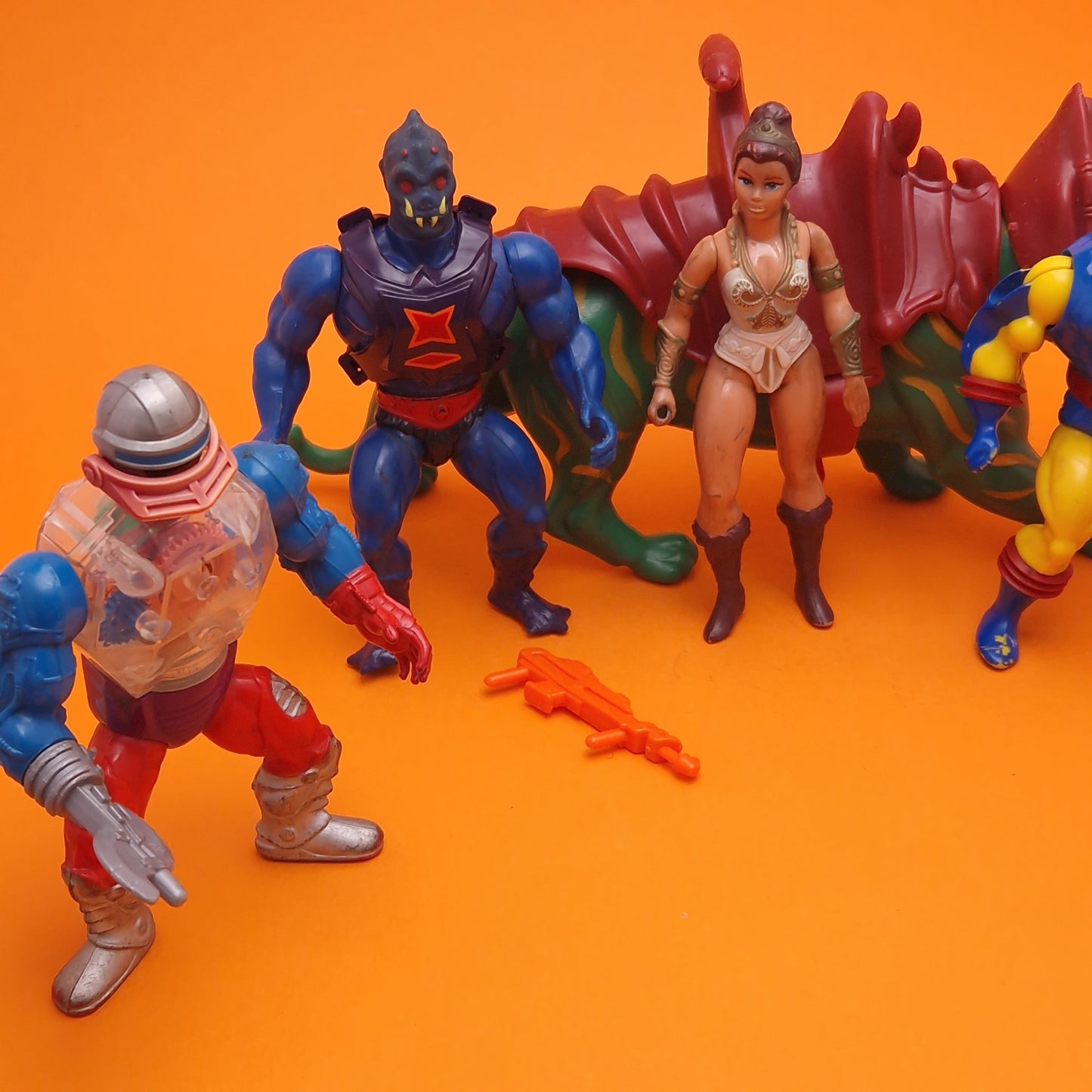MASTERS OF THE UNIVERSE ☆ 11x Bundle TEELA MANEFACES RAM-MAN ROBOTO WEBSTER Vintage Figure ☆ MOTU Loose 80s Mattel