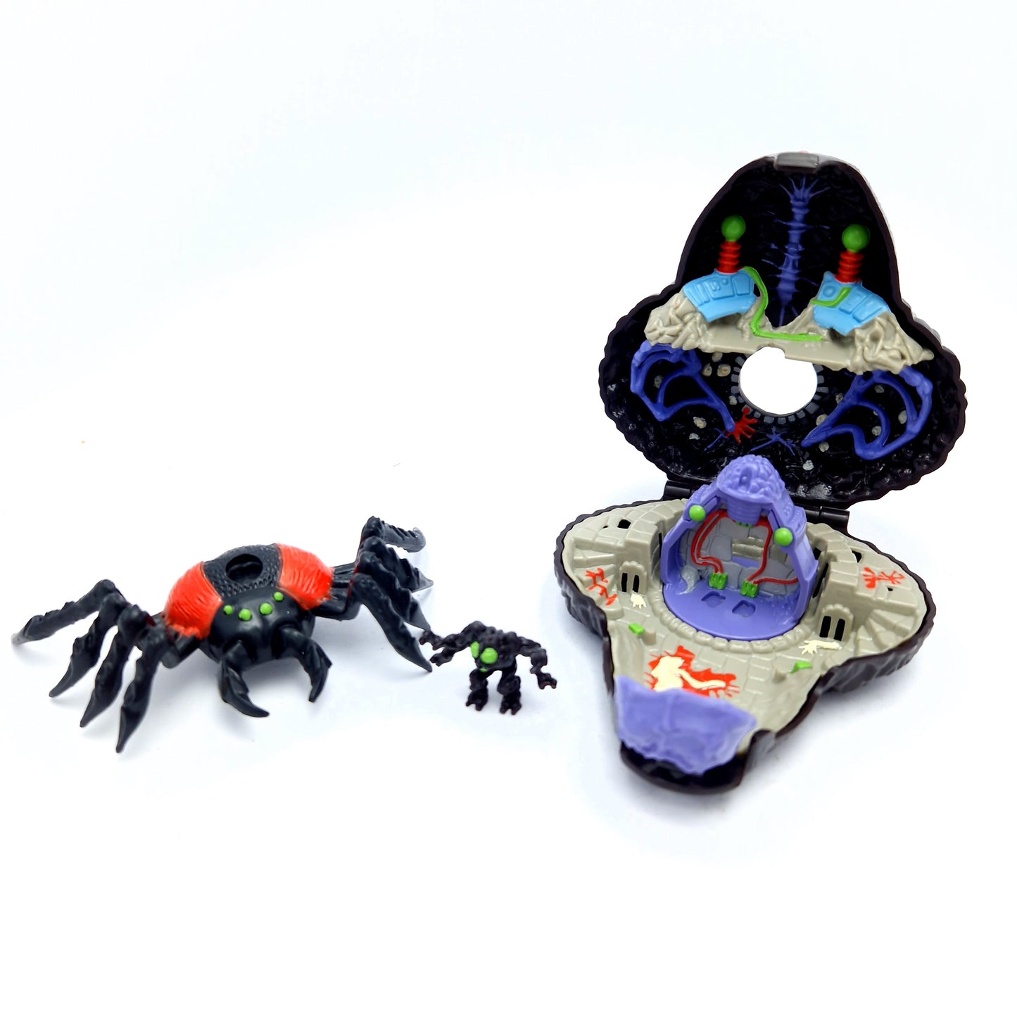 MIGHTY MAX ☆ TRAPPED BY ARACHNOID Doom Zone Vintage Figure Playset ☆ 90s