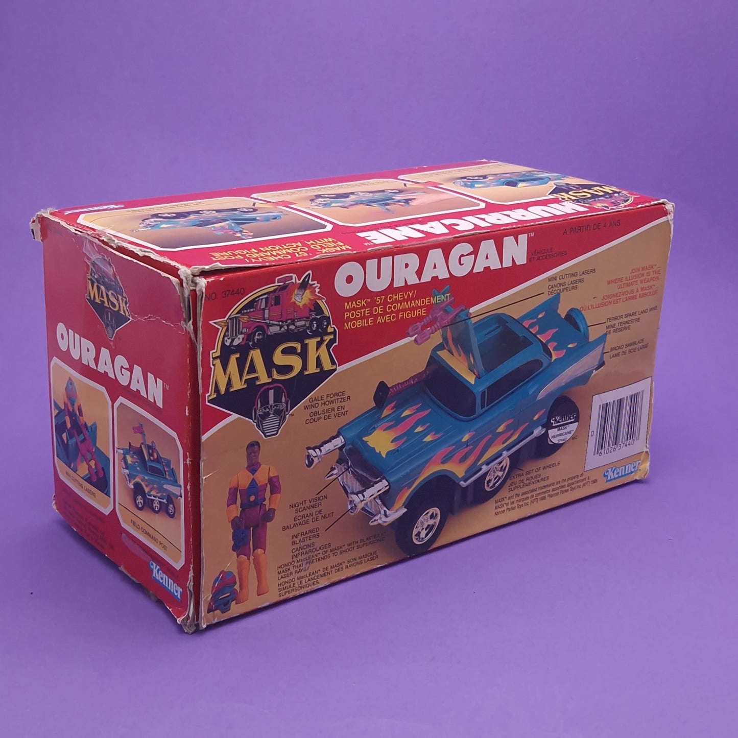 M.A.S.K ☆ HURRICANE Hondo McClean ☆ BOXED Complete Vintage MASK Kenner 80s Canada Box