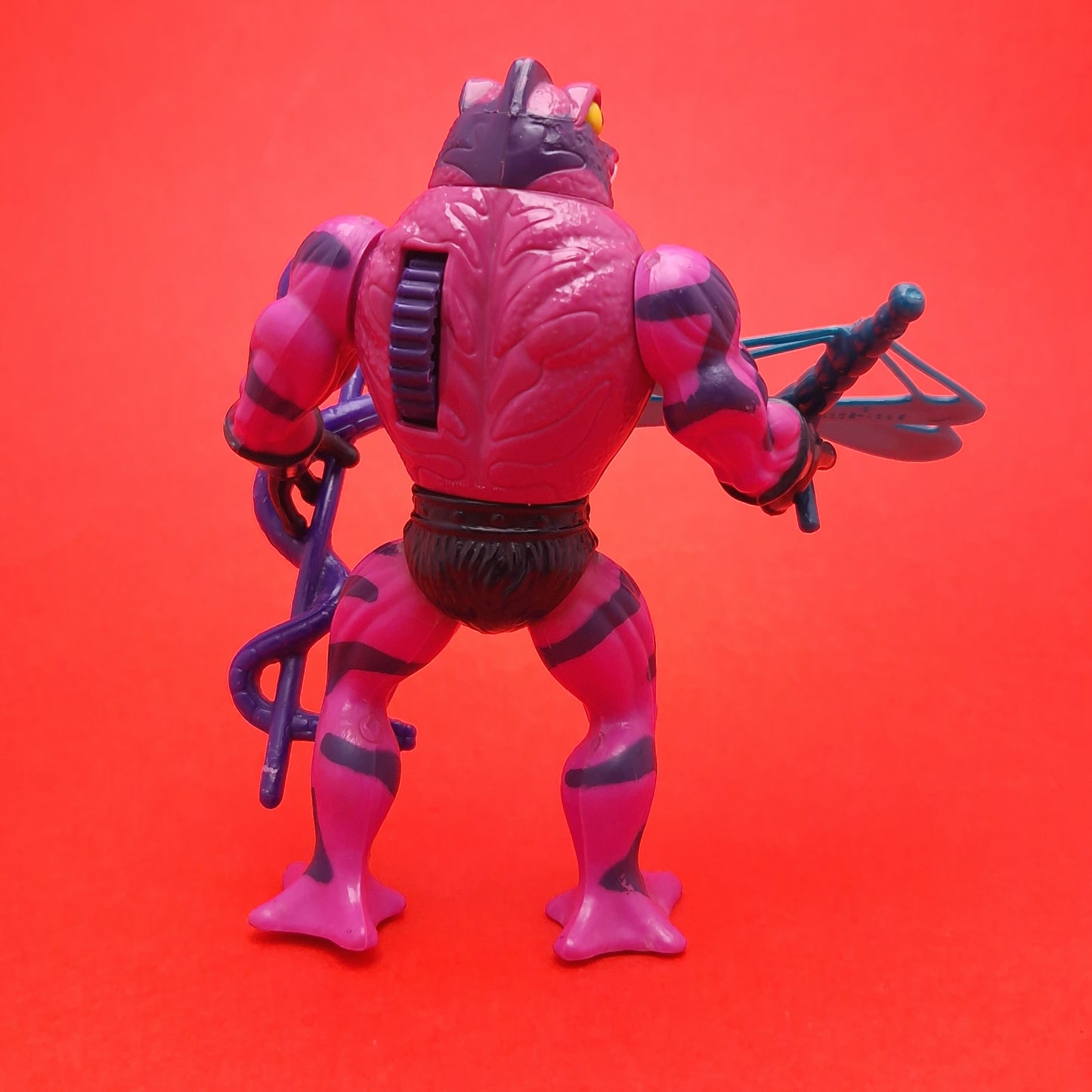 MASTERS OF THE UNIVERSE ☆ TUNG LASHOR Vintage Figure ☆ MOTU Loose 80s Mattel Original