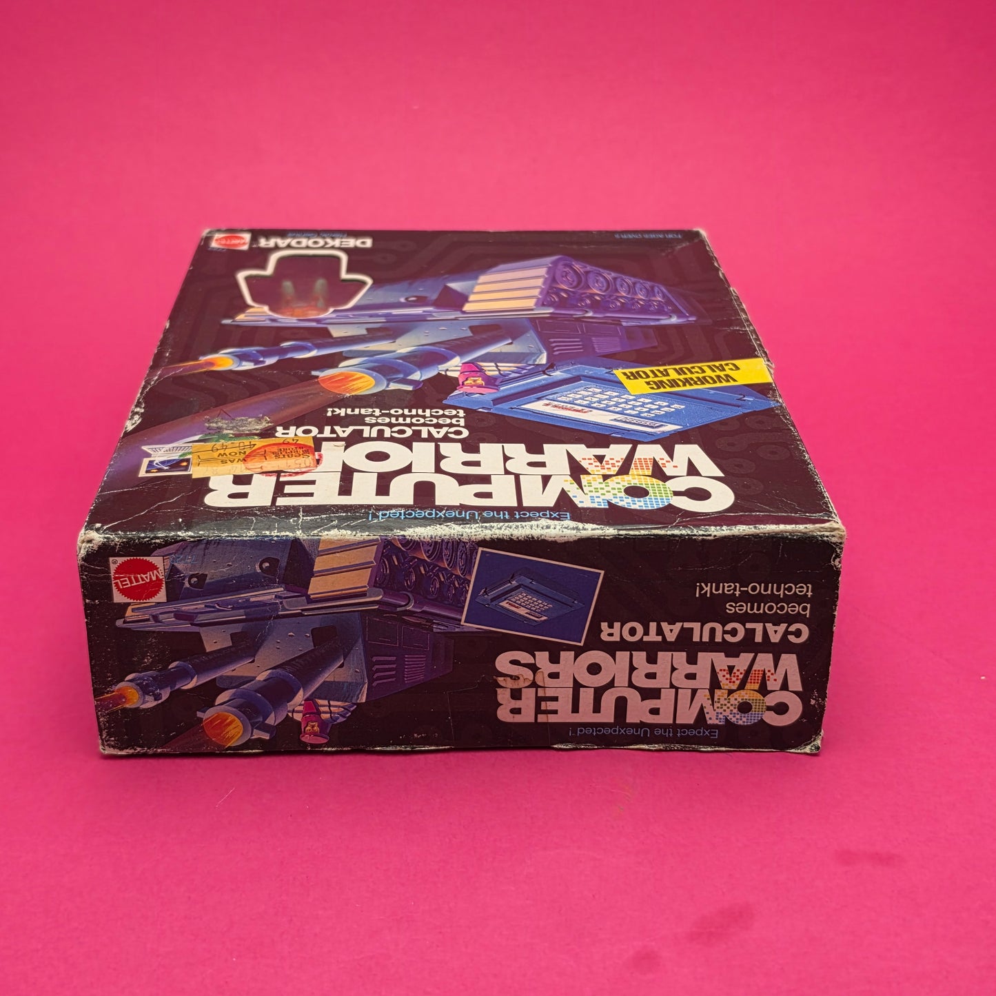 COMPUTER WARRIORS ☆ CALCULATOR Dekodar Figure Vehicle ☆ Sealed Boxed 80s Mattel