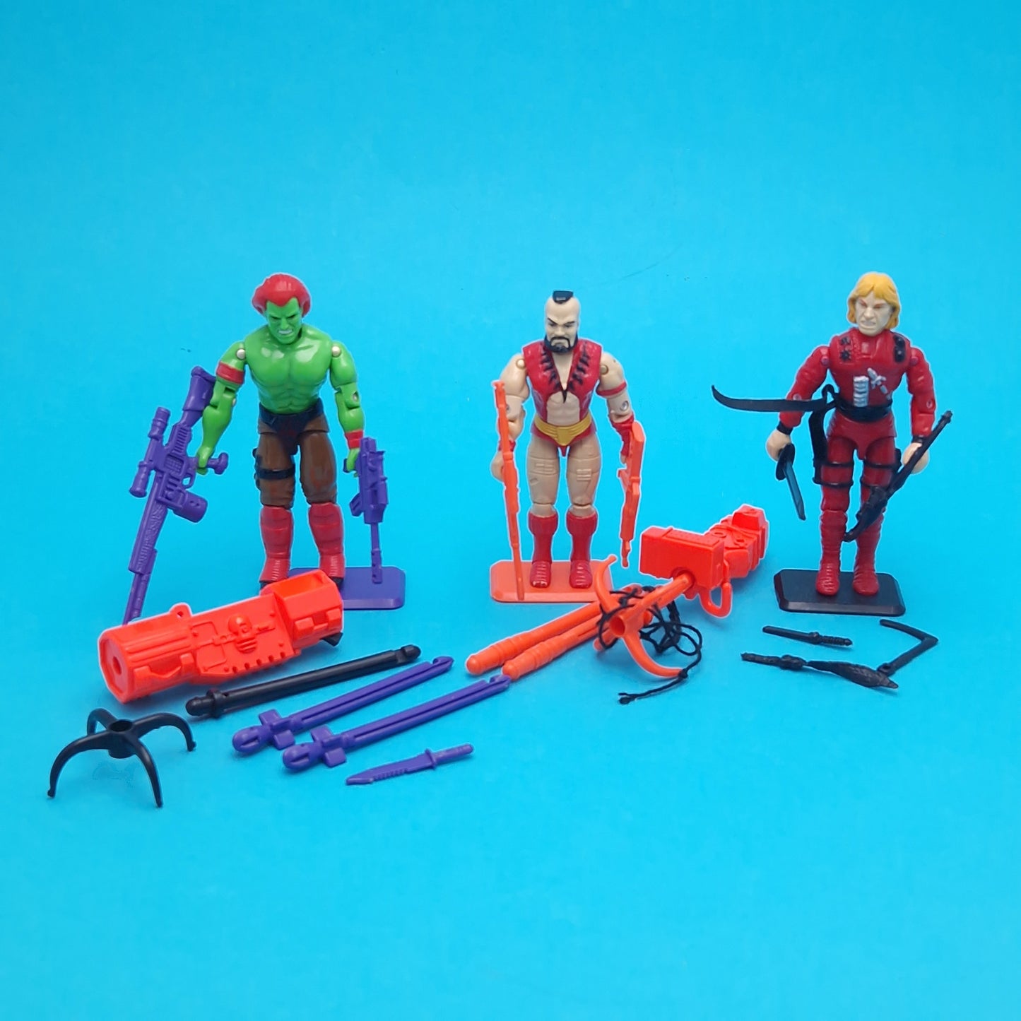 G.I.JOE ☆  BLANKA KEN MASTERS ZANGIEF STREET FIGHTER Figure ☆ Vintage Hasbro 1993