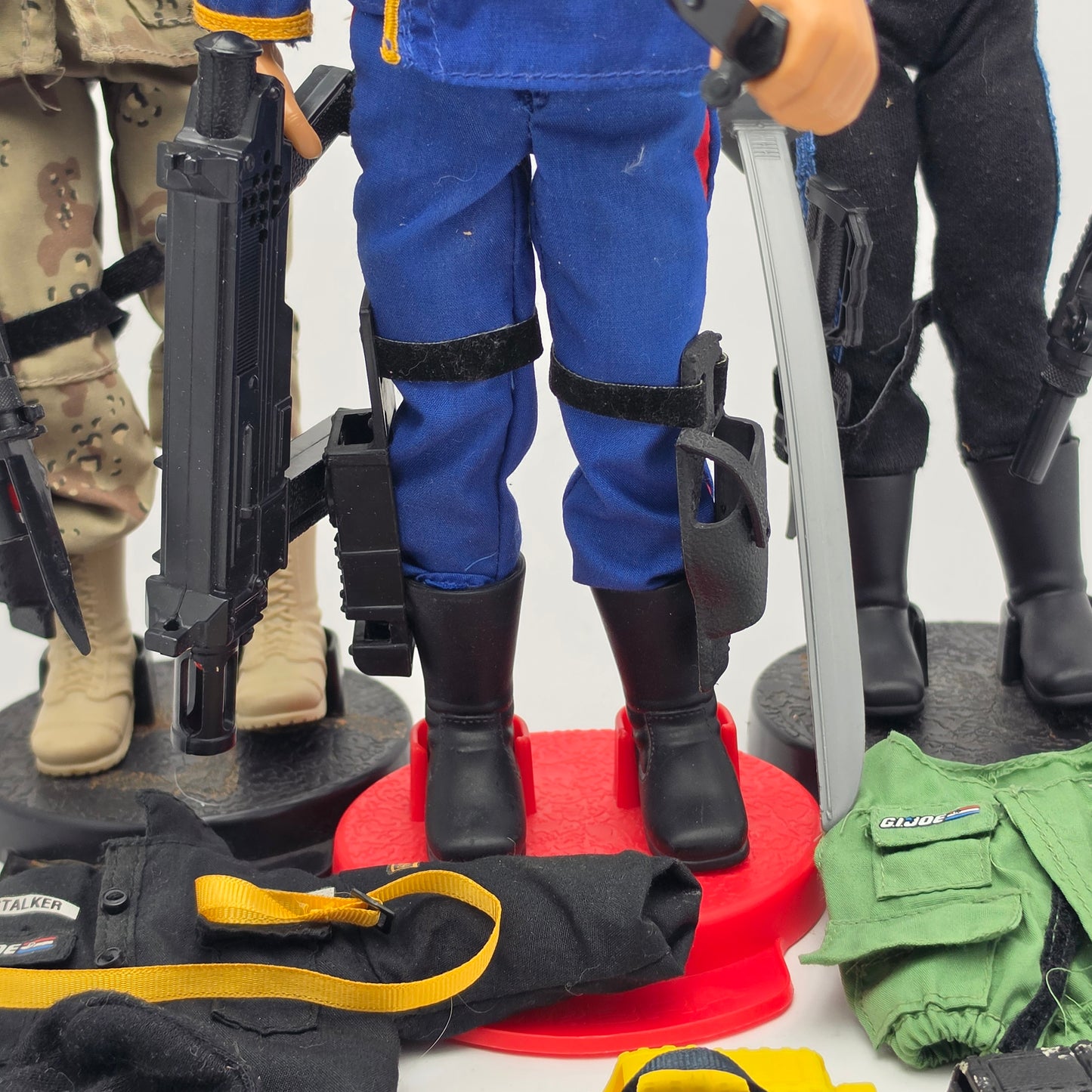 ACTION MAN ☆ G.I. JOE COBRA COMMANDER SNAKE EYES DUKE Hall Of Fame Figure ☆ Vintage HASBRO 90's Loose