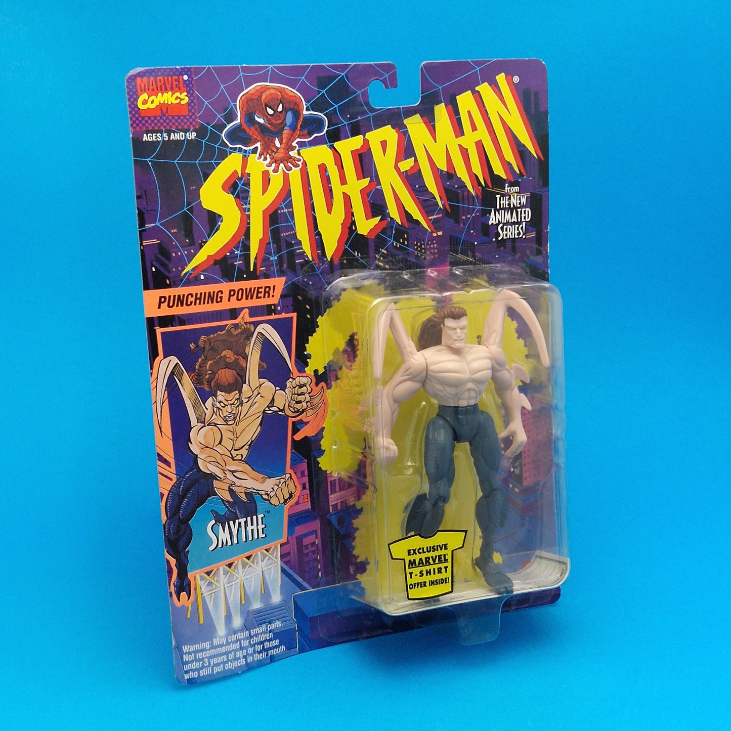 SPIDER-MAN ANIMATED SERIES ☆ SMYTHE Vintage Figure ☆ Marvel Carded Toybiz 90s Original