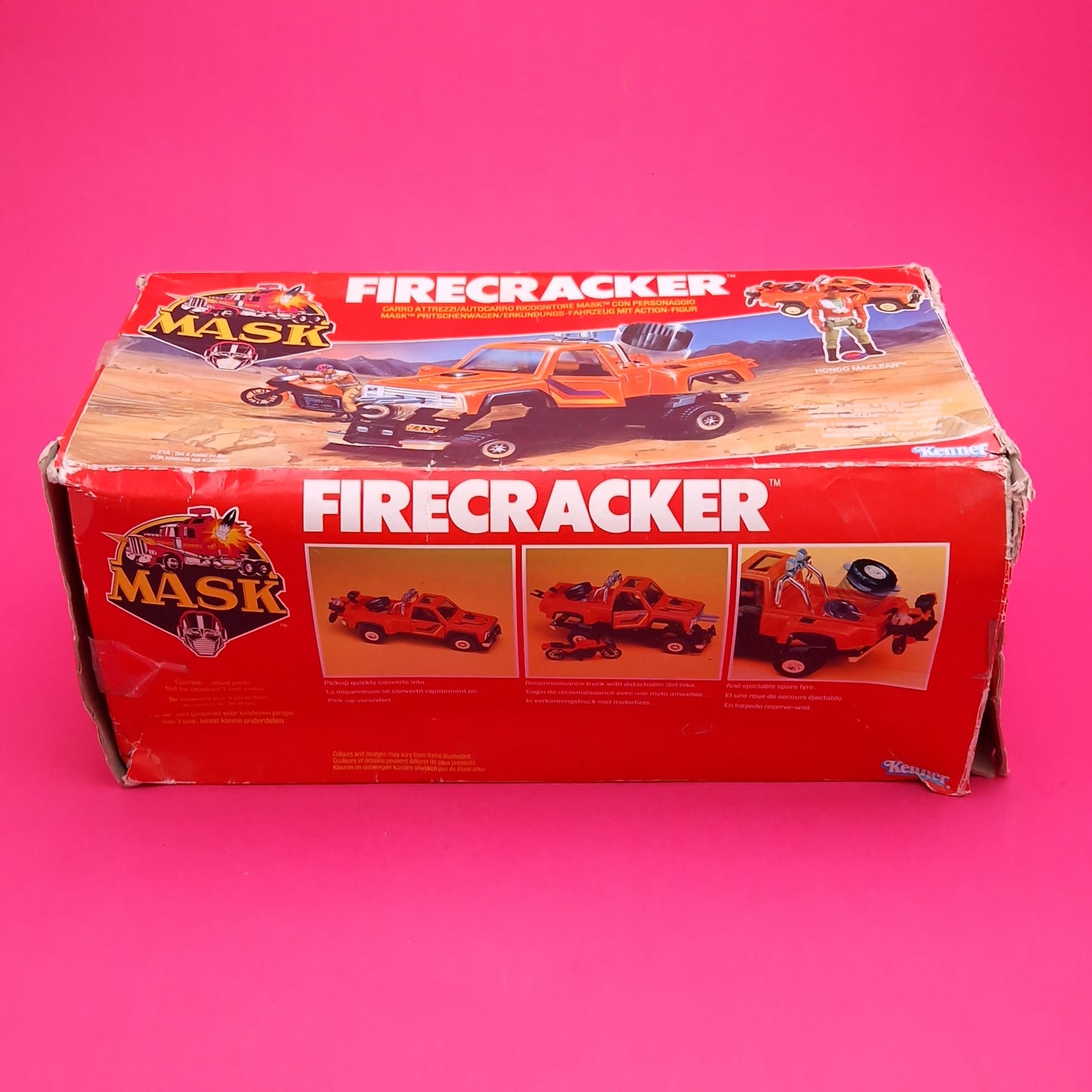 M.A.S.K ☆ FIRECRACKER HONDO MCLEAN Figure Vehicle ☆ BOXED Vintage Kenner 80s