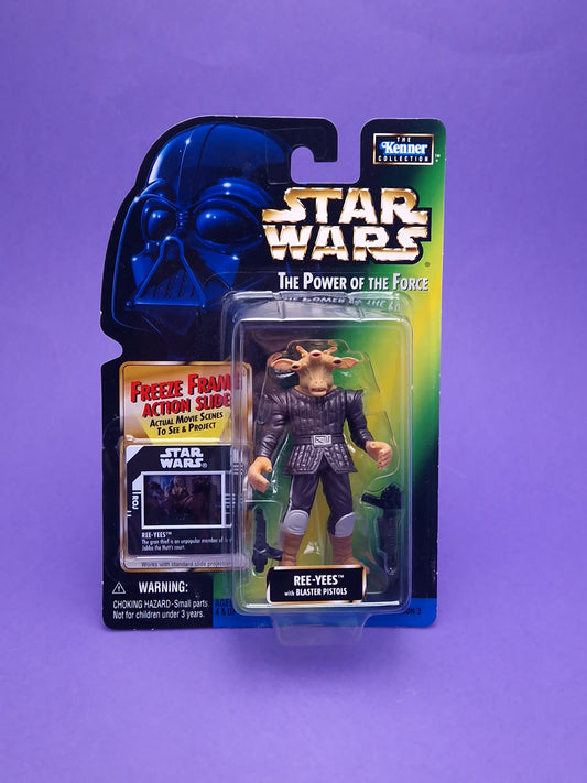 STAR WARS POTF ☆ REE-YEES FREEZE FRAME Figure ☆ MOC Sealed Carded Kenner Power of the Force