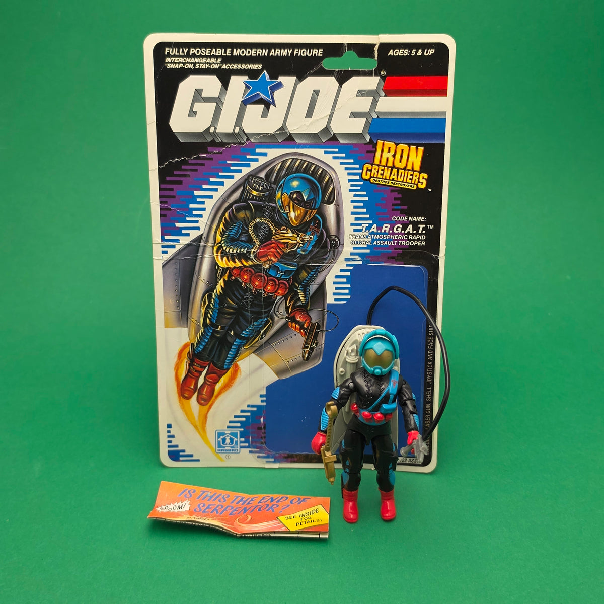 G.I. JOE ☆ T.A.R.G.A.T Figure Complete ☆ Action Force Hasbro 1988 Card