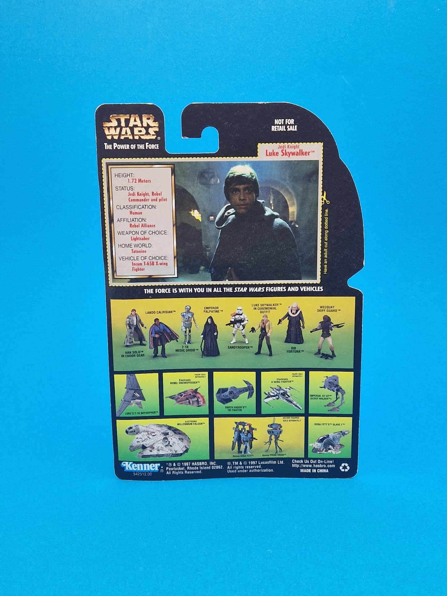 STAR WARS POTF ☆ LUKE SKYWALKER JEDI KNIGHT TRILOGY EDITION Figure ☆ MOC Sealed Carded Kenner Power of the Force