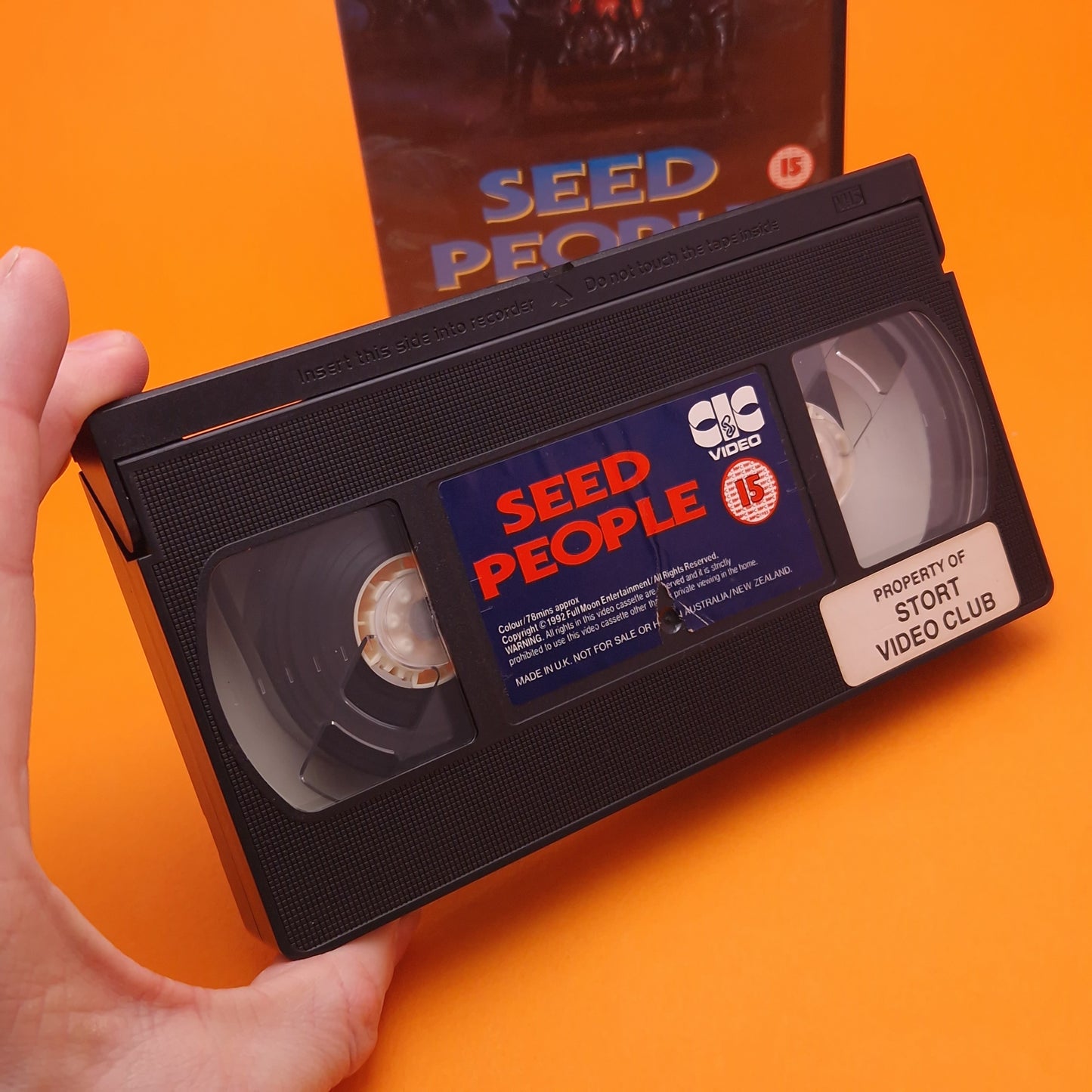 VHS Video ☆ SEED PEOPLE ☆ 80s Big Box Ex Rental Sci-Fi 15 Vintage