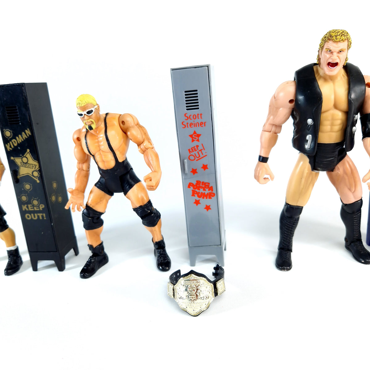 WCW TOYBIZ ☆ Nitro Champions 2 Wrestling Figure Playset Steiner Viciou ...