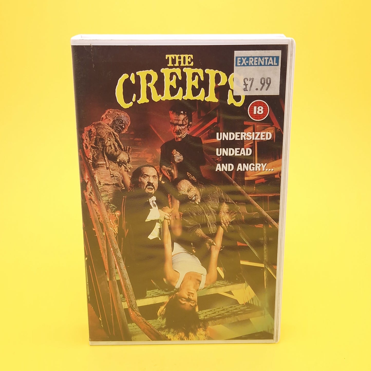 VHS Video ☆ THE CREEPS ☆ 90s Big Box Ex Rental Horror 18 Vintage