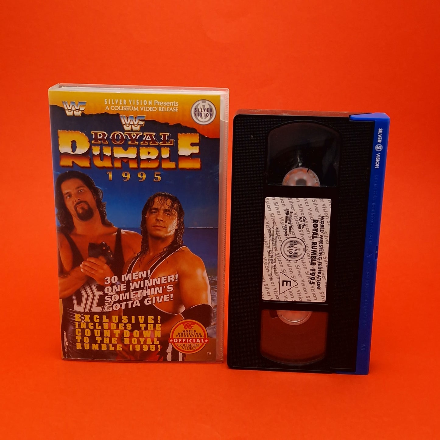 VHS Video ☆ WWF ROYAL RUMBLE 95 UK Tape Cassette ☆ Silver Vision Vintage