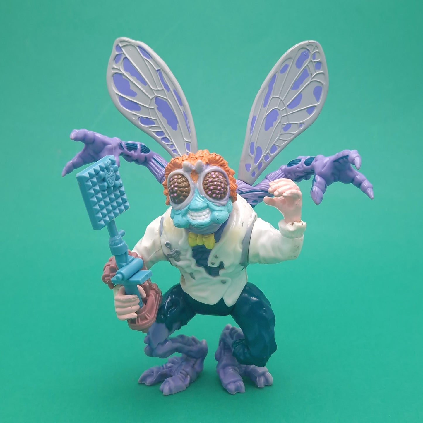 TEENAGE MUTANT NINJA TURTLES ☆ BAXTER STOCKMAN Vintage Action Figure ☆ Loose Complete