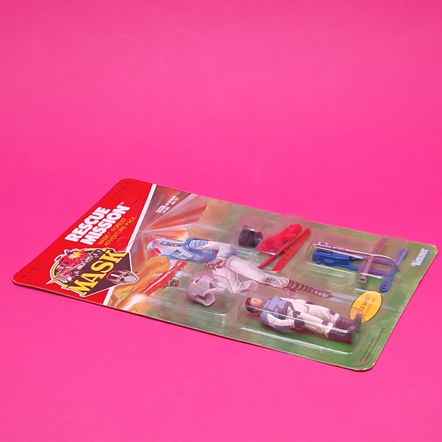 M.A.S.K ☆ RESCUE MISSION Bruce Sato Figure CARDED MOC ☆ Vintage Sealed 80s Kenner MASK