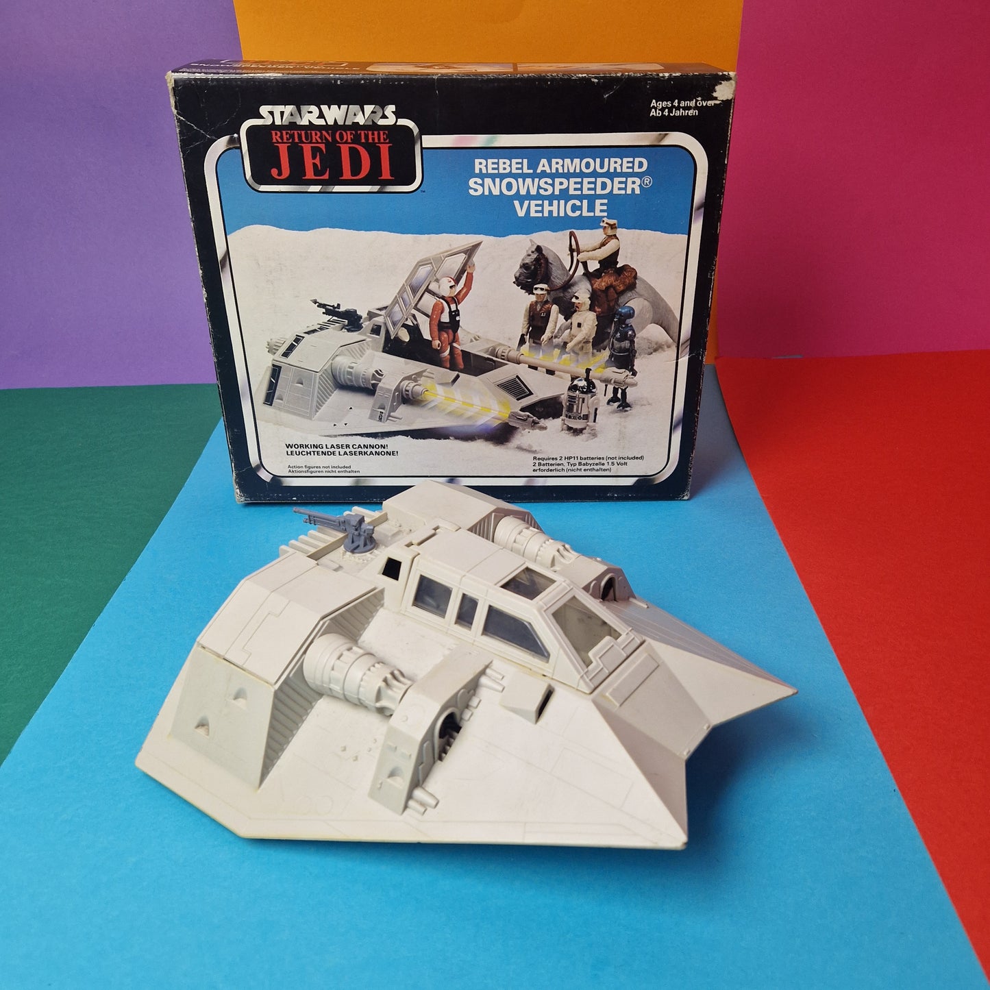 STAR WARS ☆ SNOWSPEEDER SHIP Vintage Action Figure Vehicle ☆ Original 80s Box ROTJ