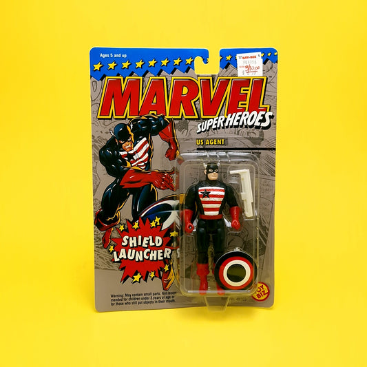 MARVEL SUPER HEROES ☆ US AGENT Vintage Action Figure ☆ Original Carded Toybiz 90s