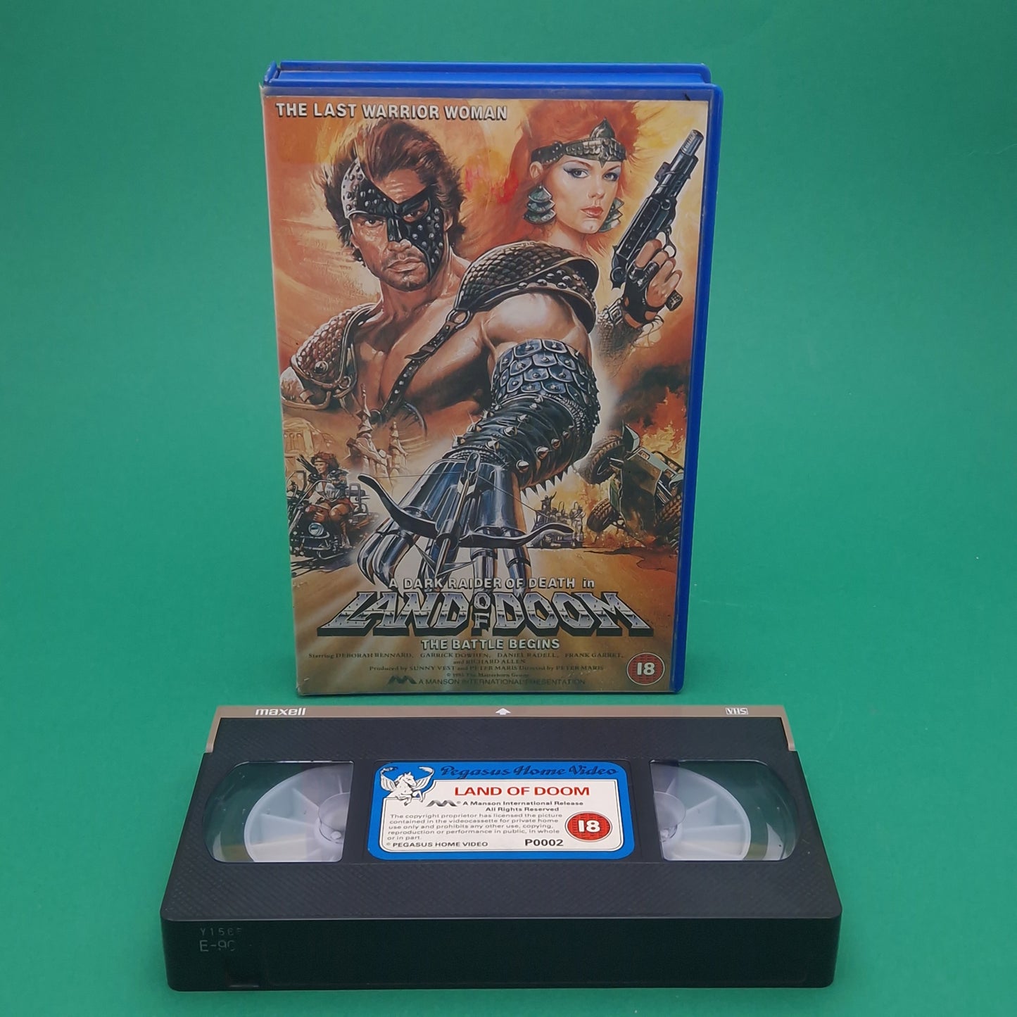 VHS Video ☆ LAND OF THE DOOM ☆ 80s Big Box Ex Rental 18 Vintage