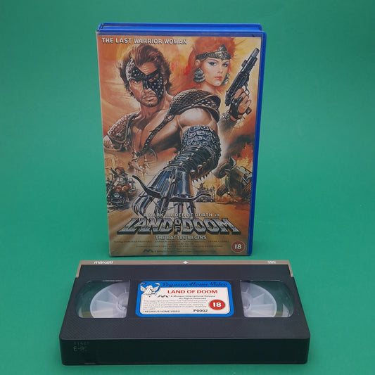 VHS Video ☆ LAND OF THE DOOM ☆ 80s Big Box Ex Rental 18 Vintage