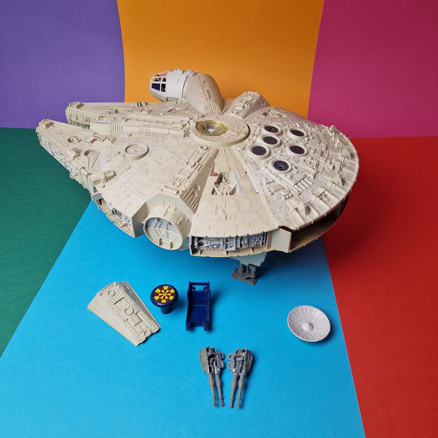 STAR WARS ☆ MILLENNIUM FALCON Vintage Action Figure Vehicle ☆ Original 80s Loose Parts