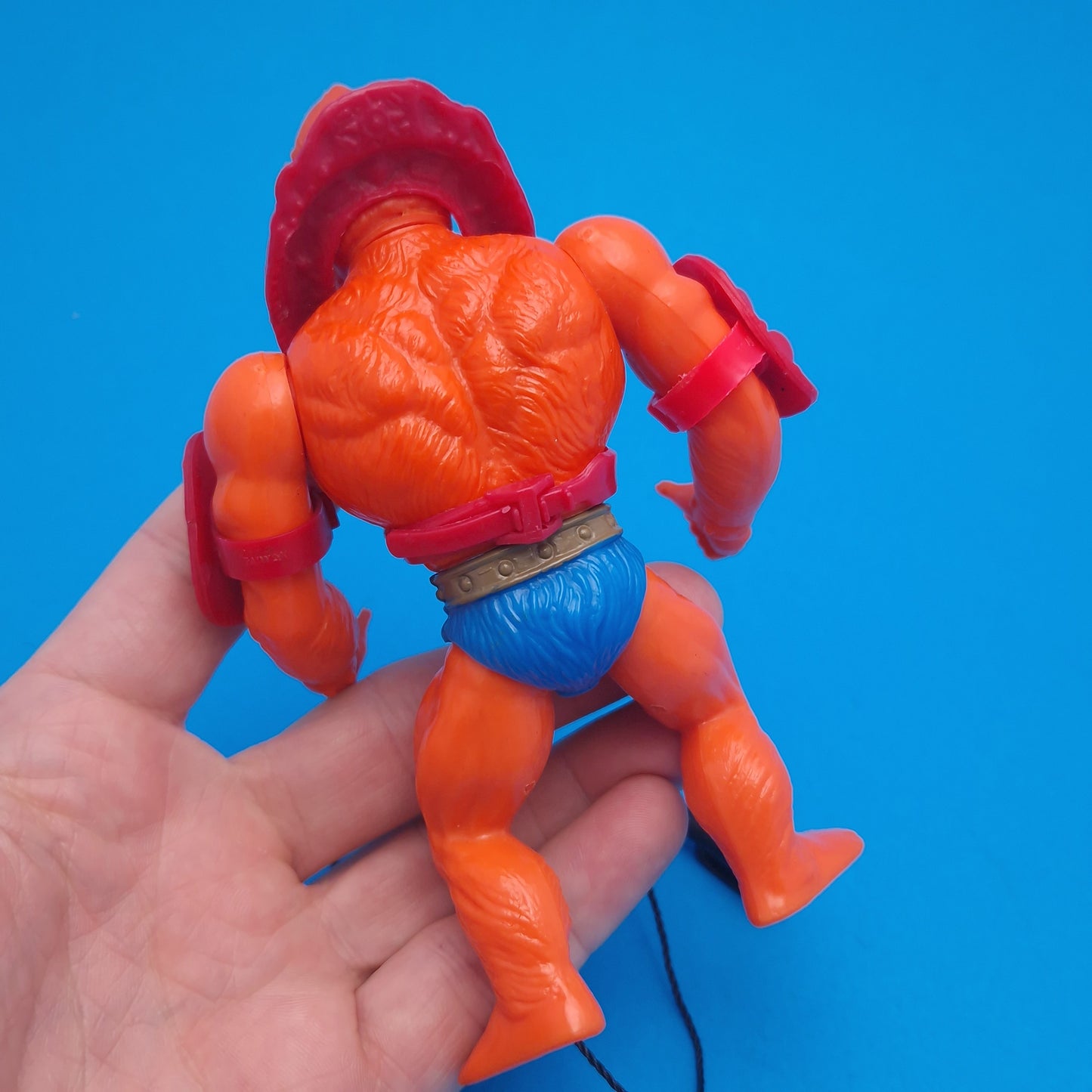 MASTERS OF THE UNIVERSE ☆ BEASTMAN RED Vintage Figure ☆ MOTU Loose 80s Mattel Original