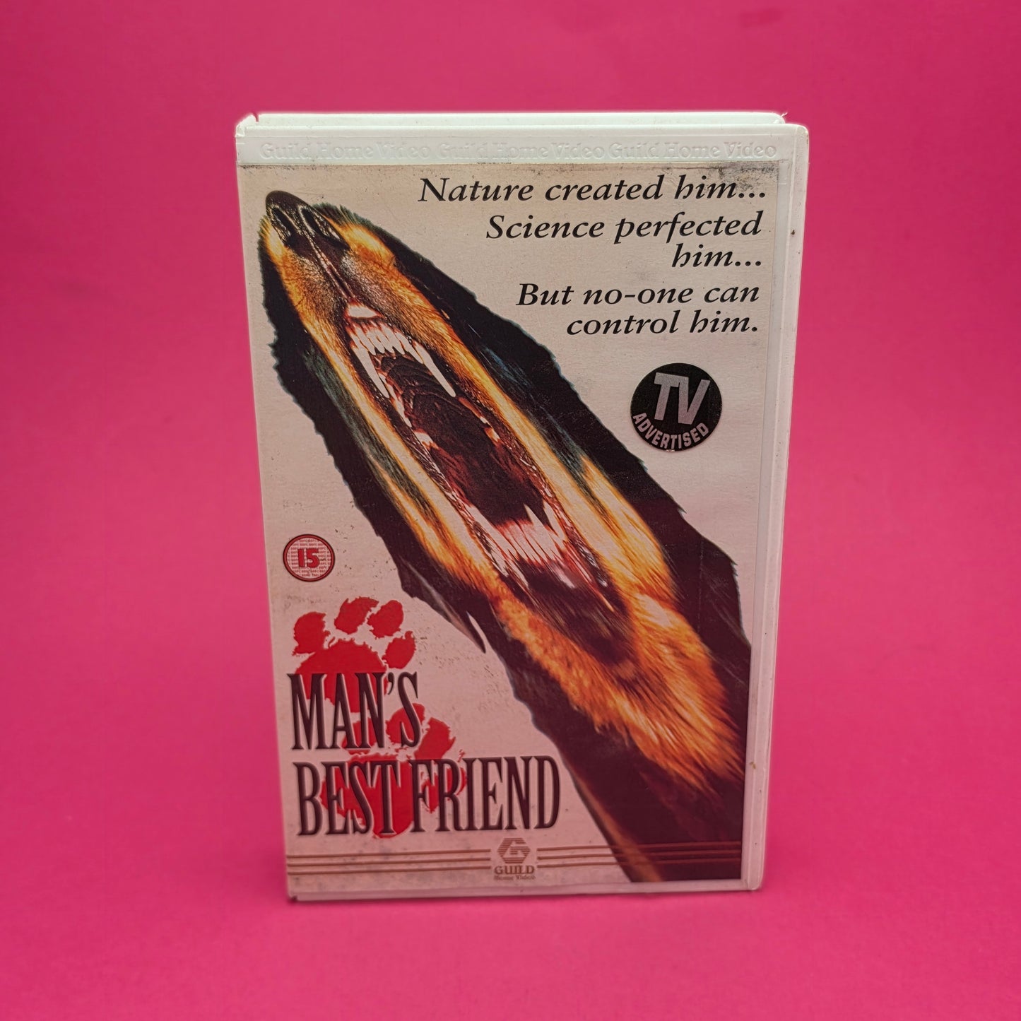 VHS Video ☆ MANS BEST FRIEND 1994 ☆ 15 Cert Big Box Ex Rental Vintage GUILD