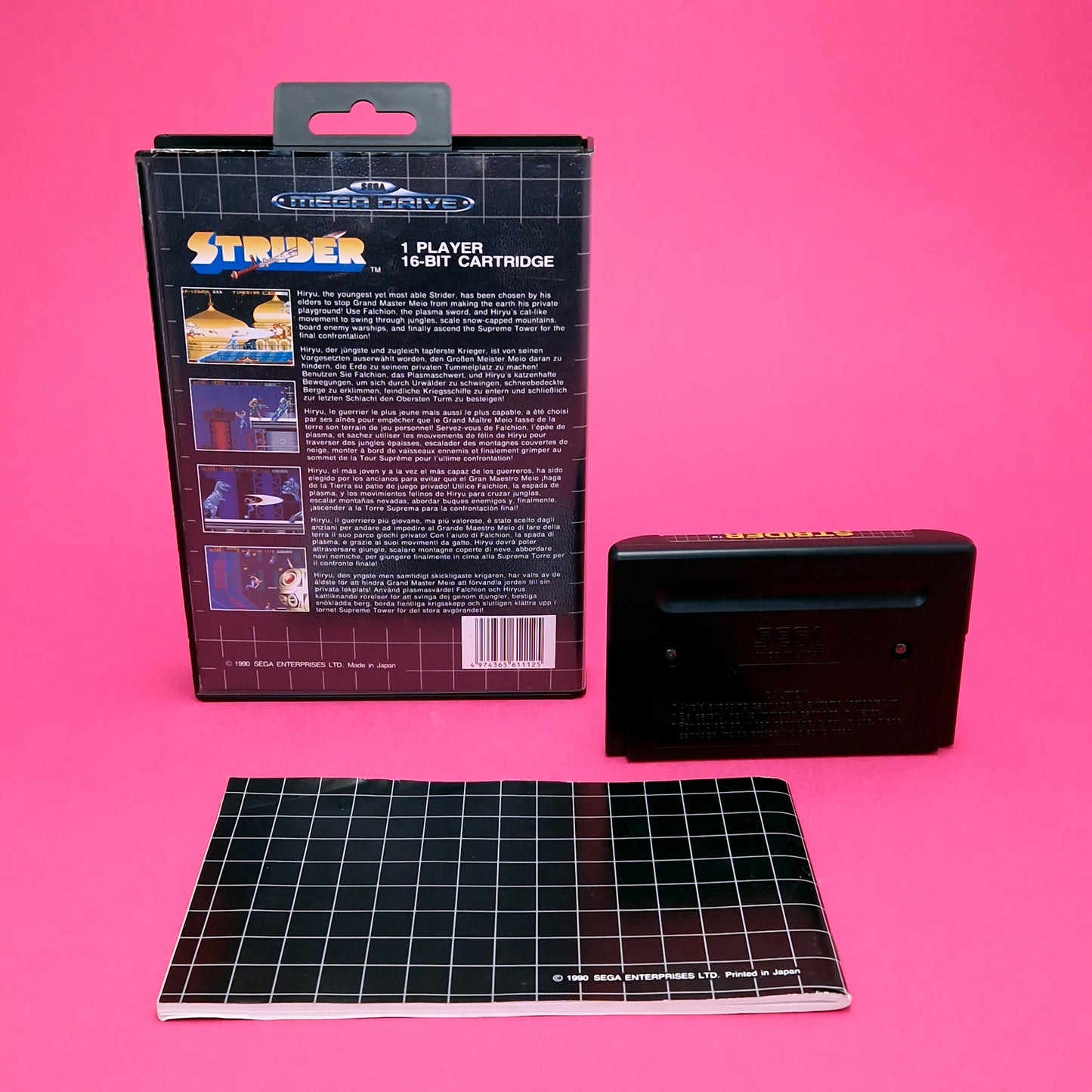 SEGA MEGA DRIVE ☆ STRIDER ☆ Vintage Retro Game CIB Manual Boxed