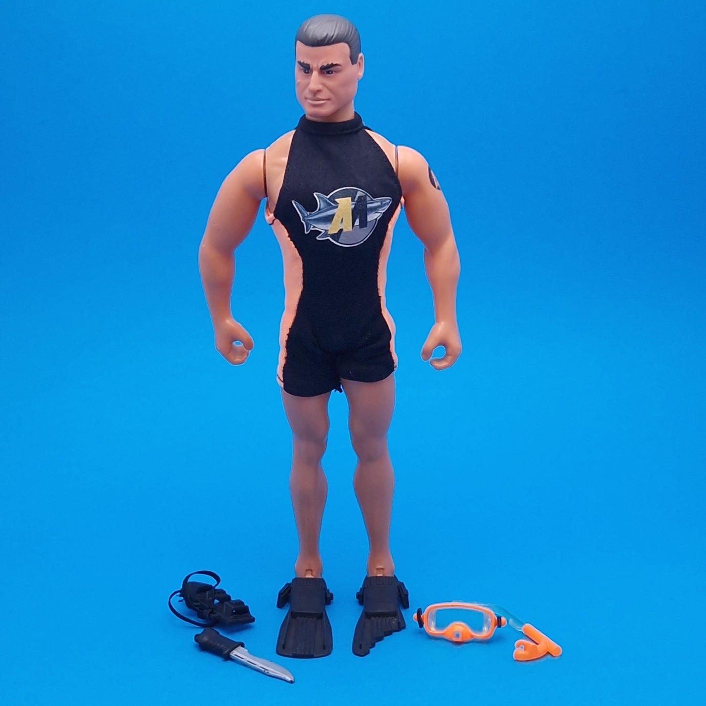 ACTION MAN ☆ SWIMMER DIVER Figure ☆ Vintage HASBRO 90's Loose
