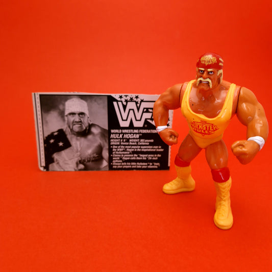 WWF HASBRO ☆ HULK HOGAN Vintage Wrestling Figure ☆ Original 90s Series 3 Bio