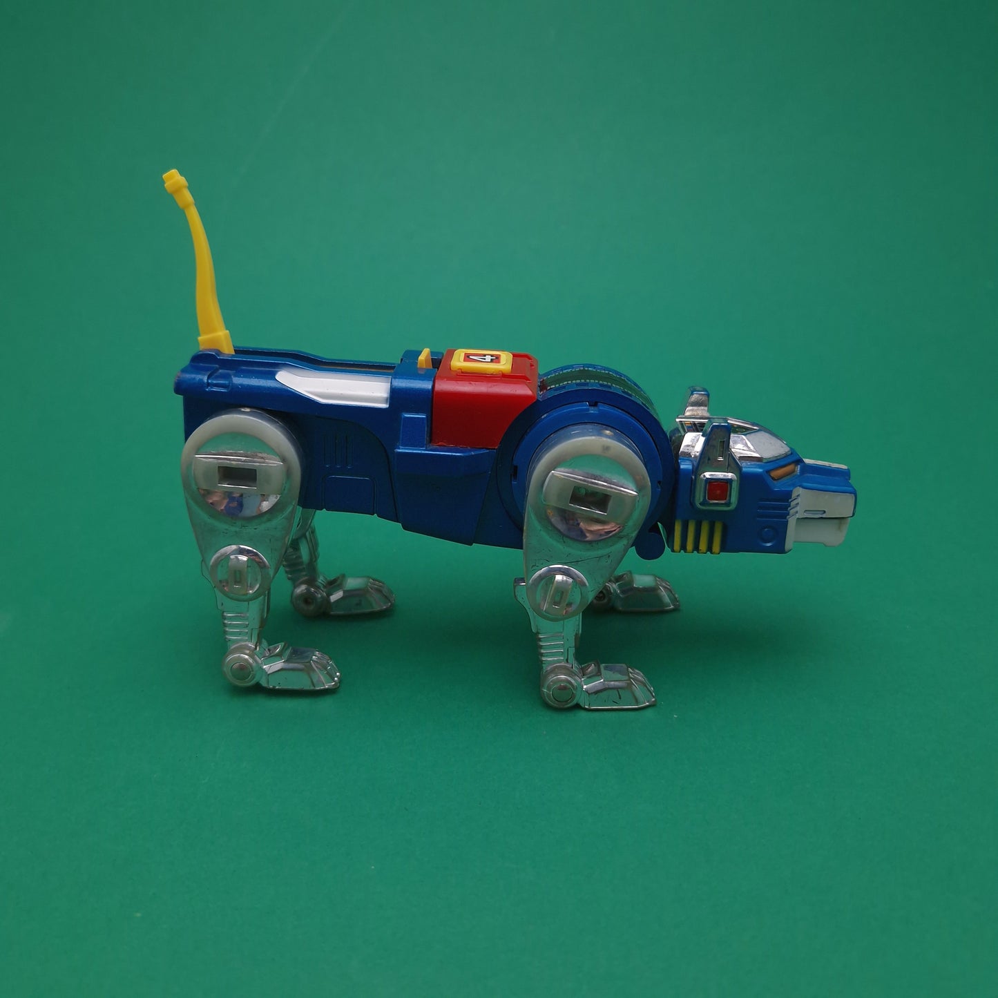 VOLTRON ☆ YELLOW & BLUE LION Action Figure Robot ☆ Vintage Original 80s Matchbox Loose