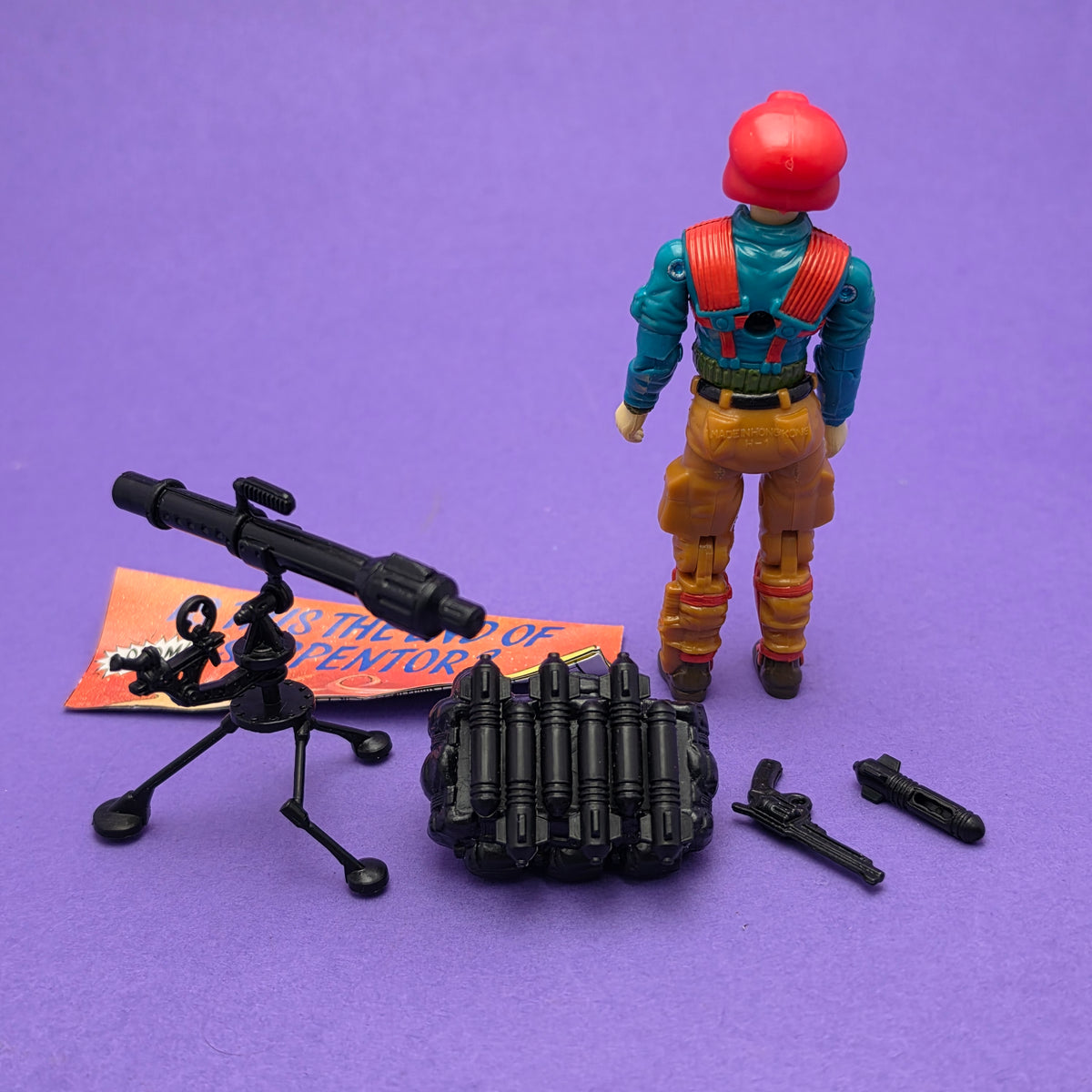 G.I. JOE ☆ DOWNTOWN Figure Complete ☆ Action Force Hasbro 1989 Card