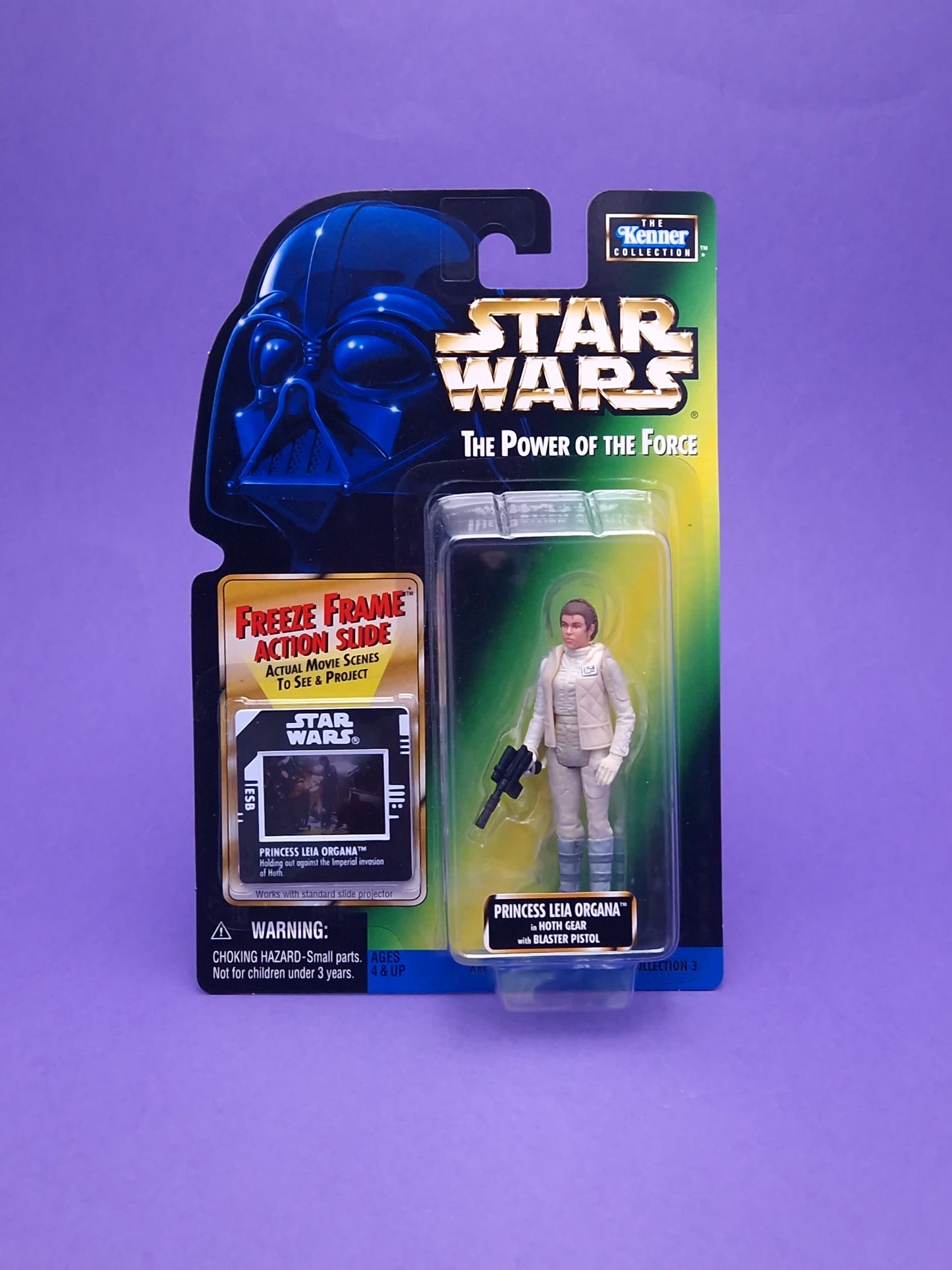 STAR WARS POTF ☆ Freeze Frame PRINCESS LEIA ORGANA Figure ☆ MOC Sealed Carded Kenner Power of the Force