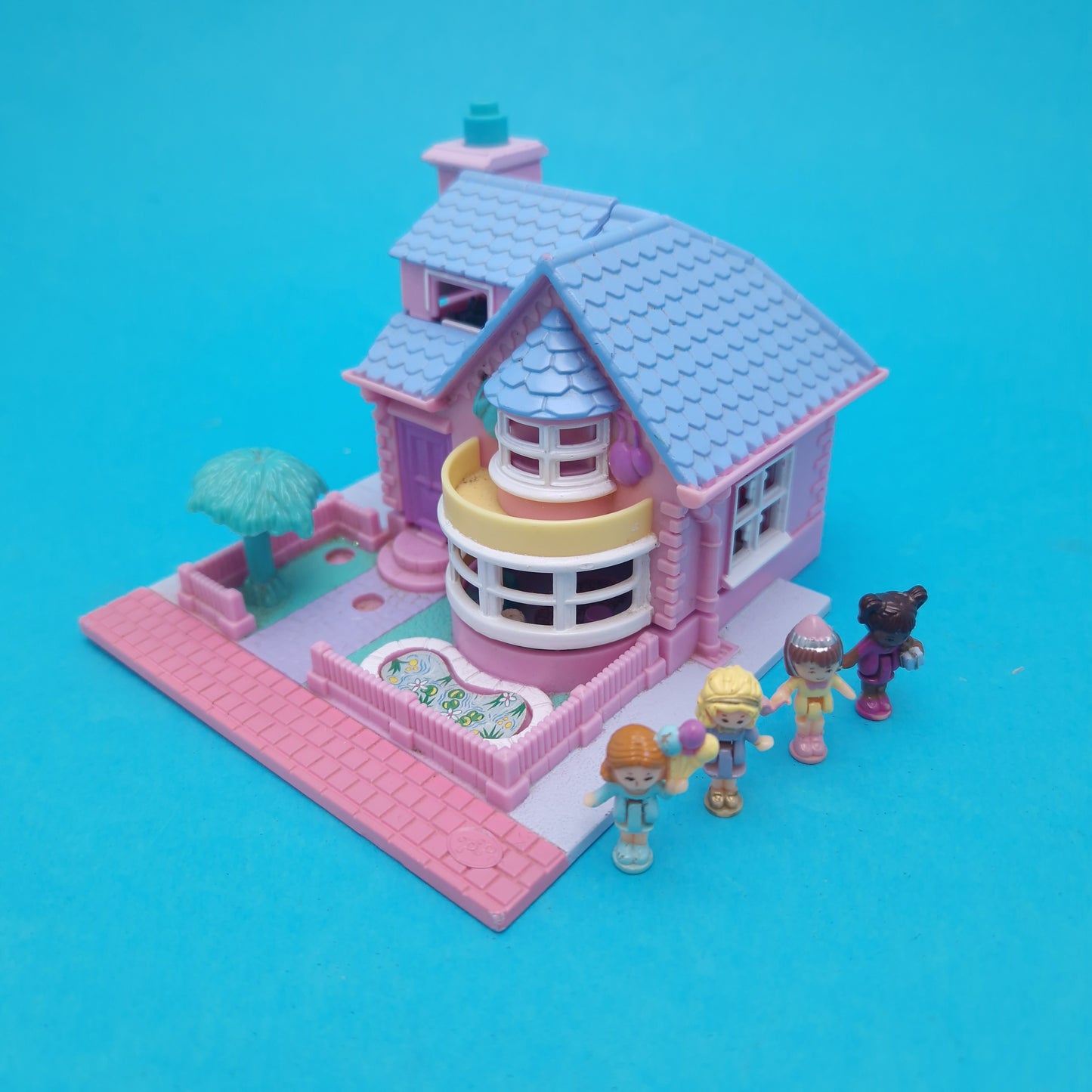 POLLY POCKET ☆ BAY WINDOW HOUSE Vintage Figure Playset Complete ☆ Original 1993