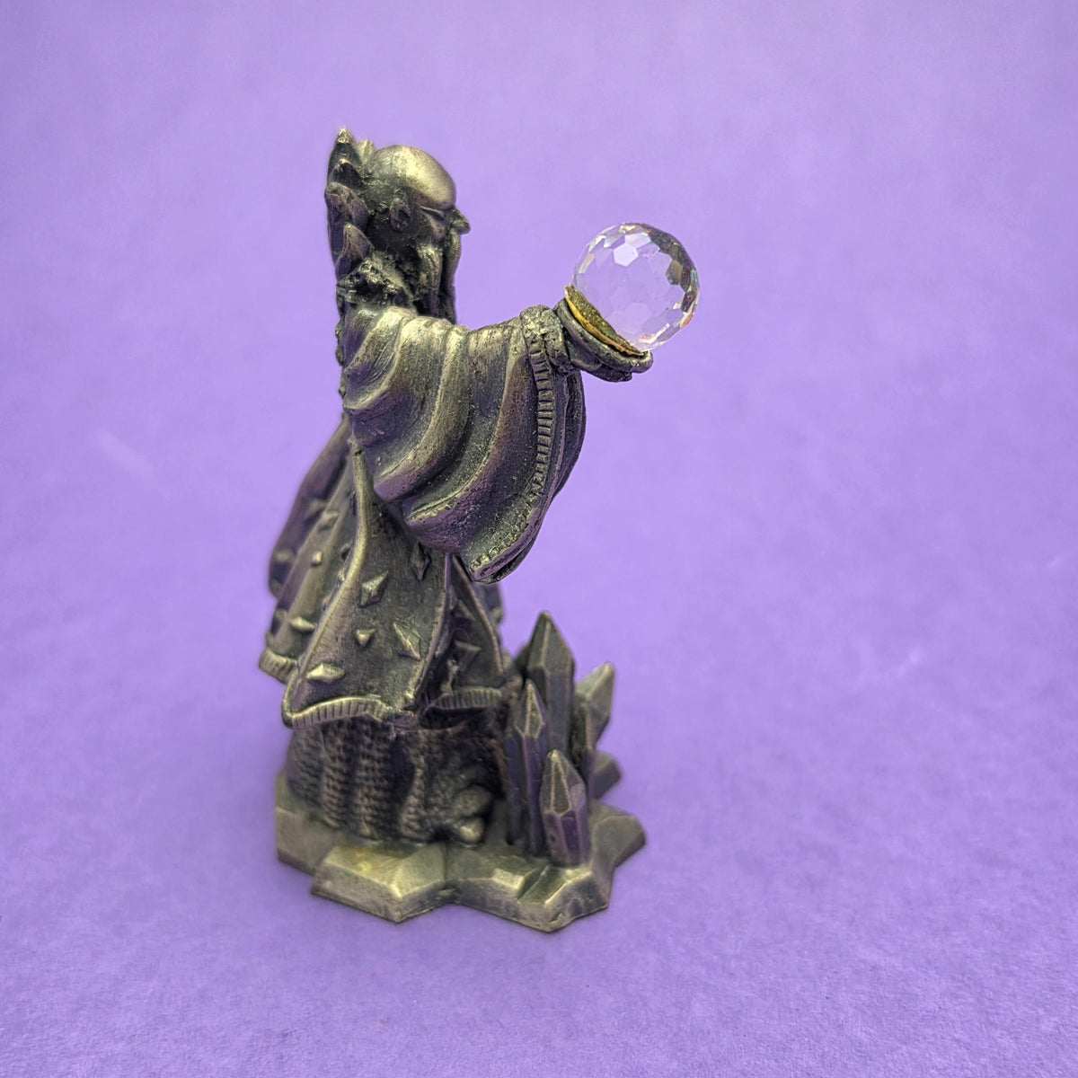 MYTH AND MAGIC ☆ THE WIZARD OF WINTER Statue Metal Figure ☆ Loose Mark Locker