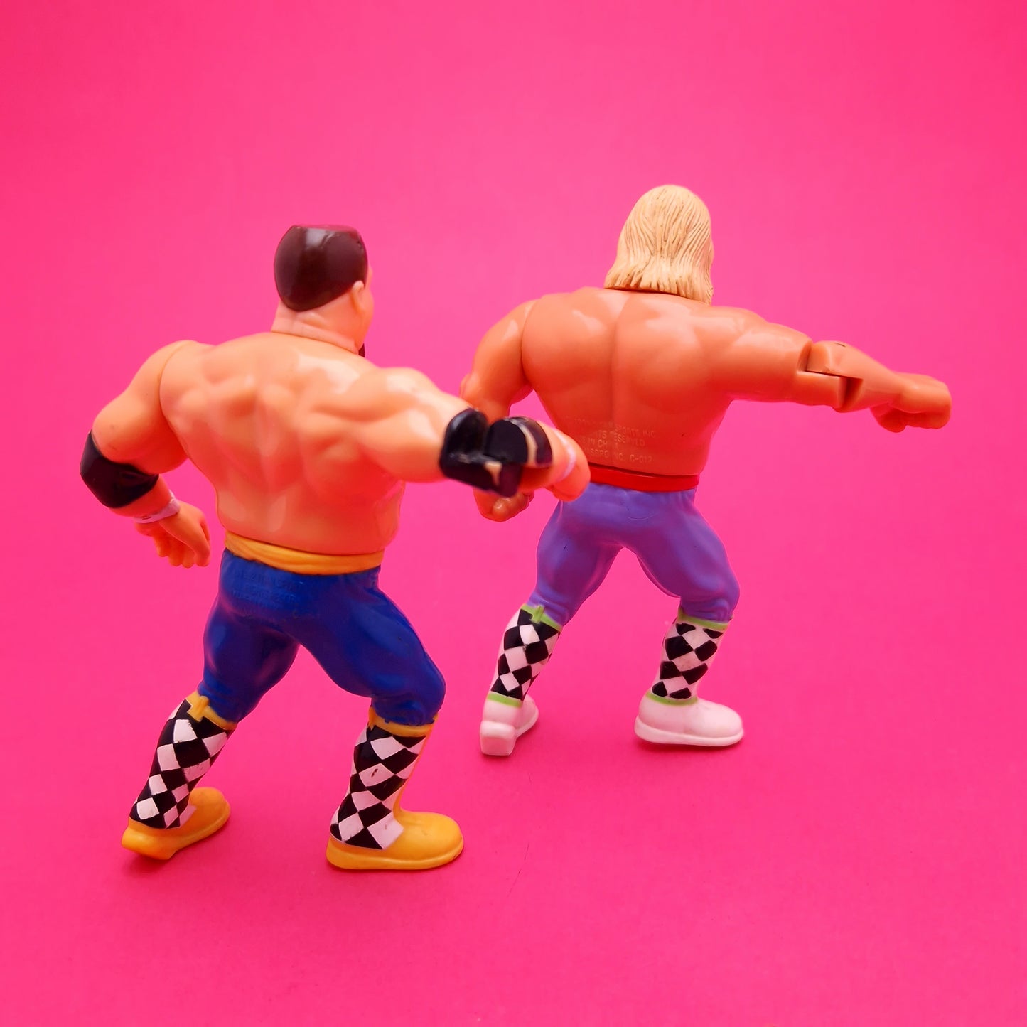 WWF HASBRO OWEN HART & JIM NIEDHART NEW FOUNDATION Vintage Wrestling Figure ☆ Original 90s Series 7