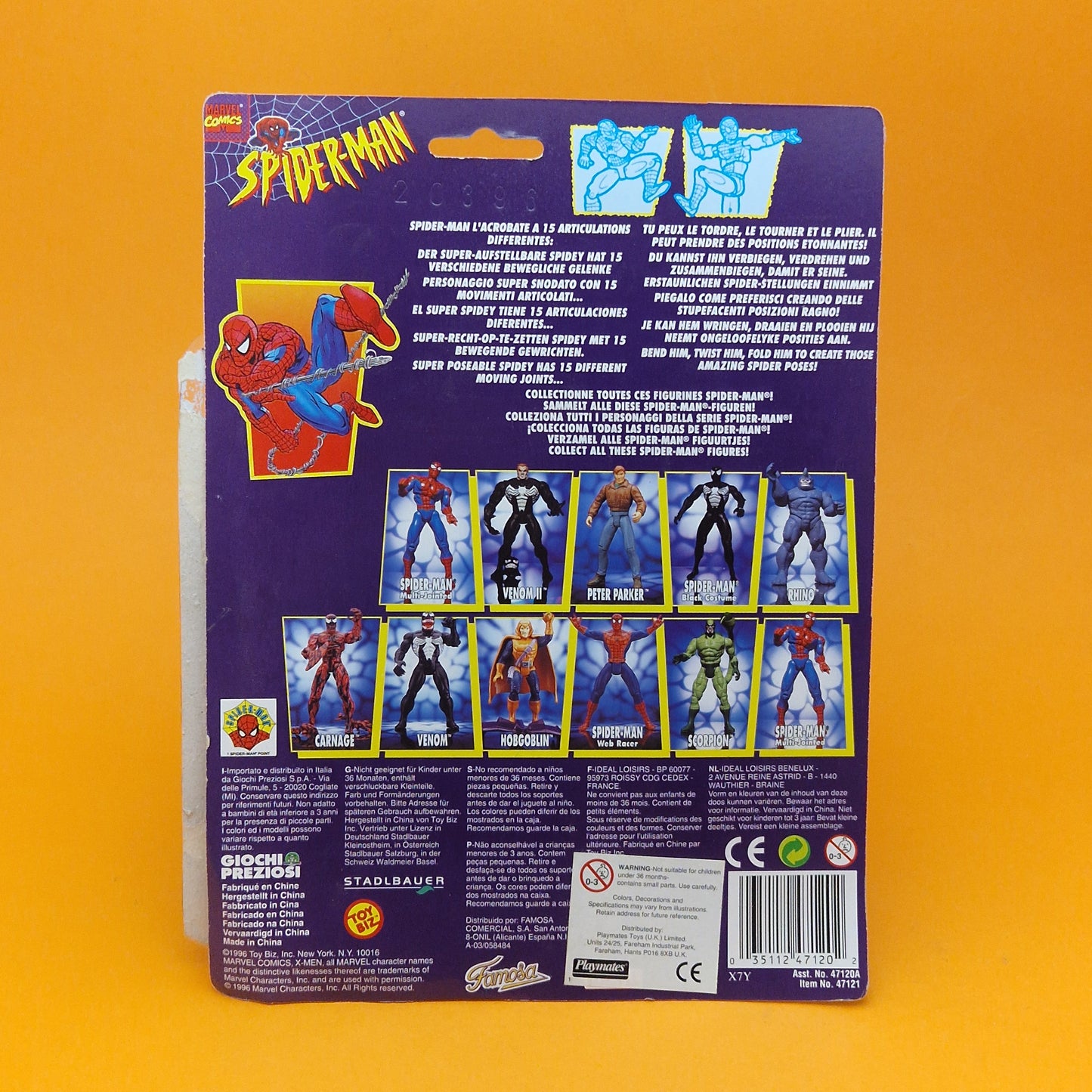 SPIDER-MAN ANIMATED SERIES ☆ SUPER POSEABLE Action Figure ☆ Marvel Toybiz 90s Vintage