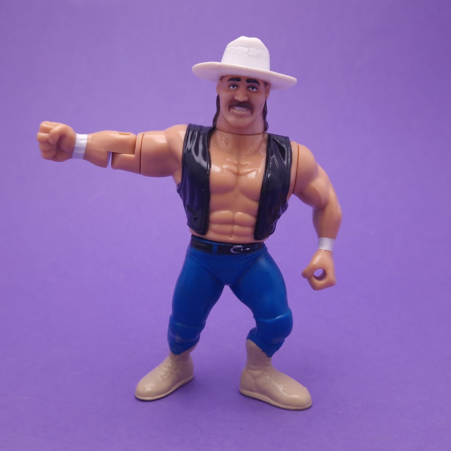 WWF HASBRO ☆ SMOKING GUNNS BILLY & BART GUNN Vintage Wrestling Figure ☆ Green Card Original 90s Series 11