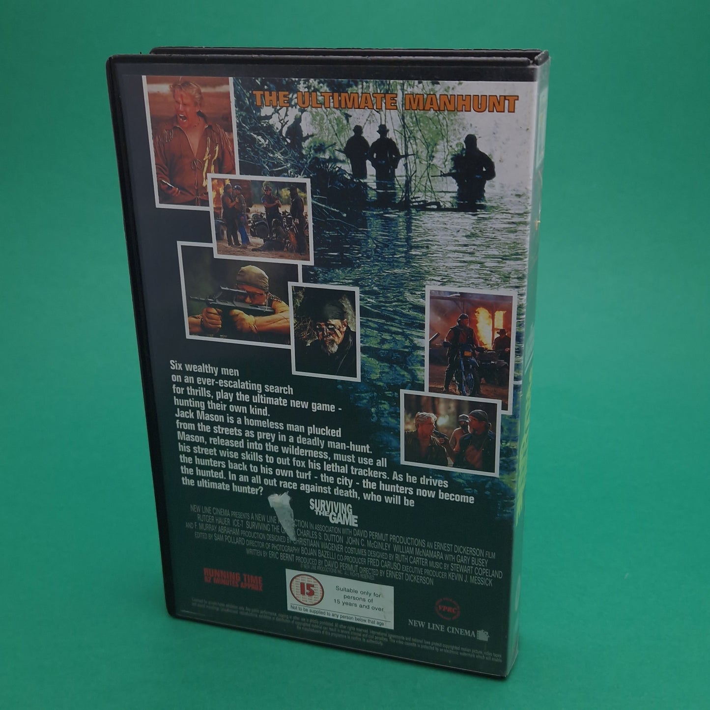 VHS Video ☆ SURVIVING THE GAME ☆ 90s Big Box Ex Rental Vintage 15