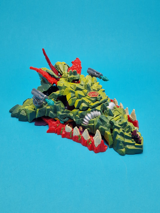 MIGHTY MAX ☆ STORMS DRAGON ISLAND Vintage Figure Playset ☆ Loose Working Complete